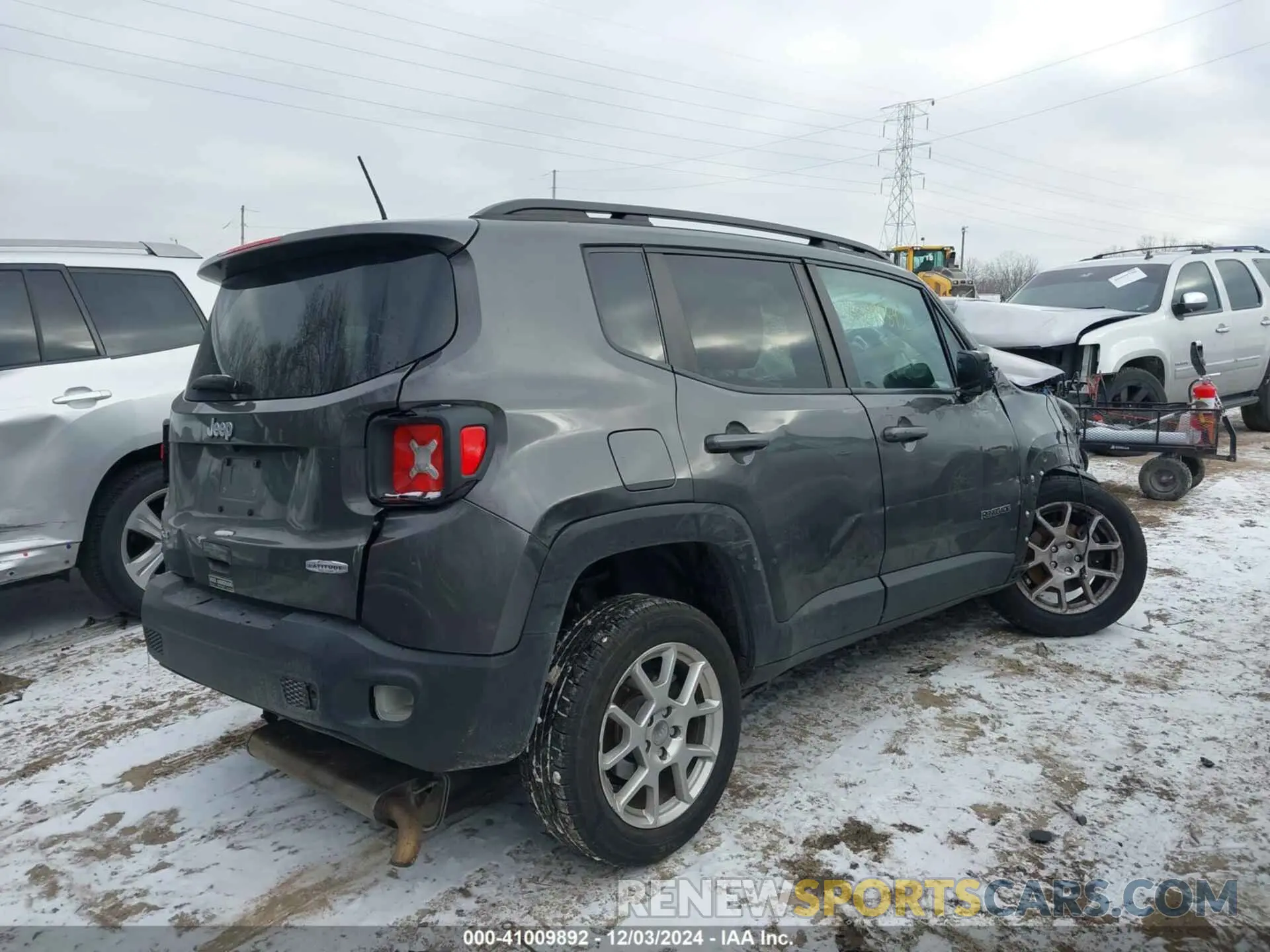 4 fotografías del automóvil dañado ZACNJBBB7LPL67244 JEEP RENEGADE 2020