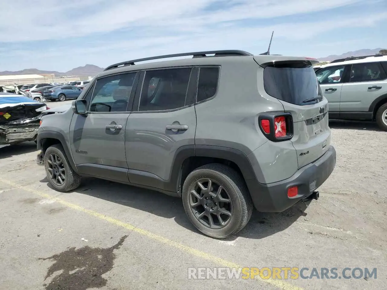 2 fotografías del automóvil dañado ZACNJBBB8LPL87499 JEEP RENEGADE 2020