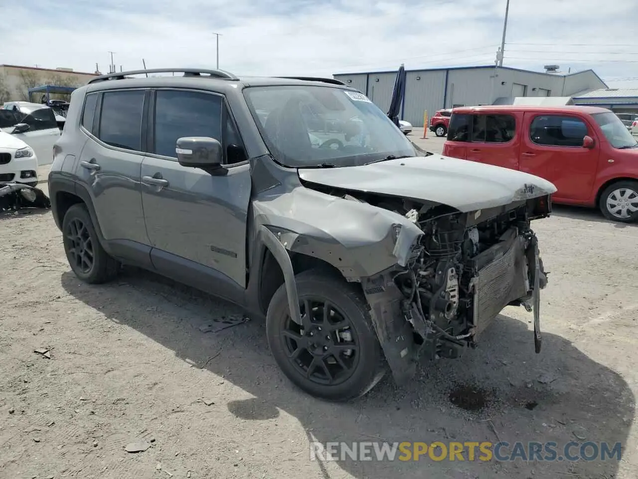 4 fotografías del automóvil dañado ZACNJBBB8LPL87499 JEEP RENEGADE 2020