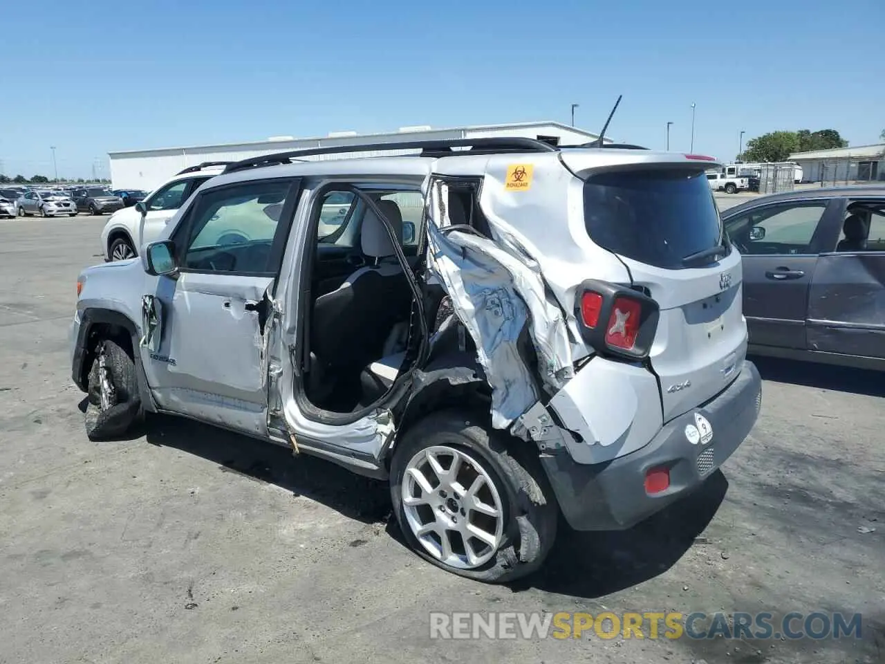 2 fotografías del automóvil dañado ZACNJBBBXLPL42094 JEEP RENEGADE 2020