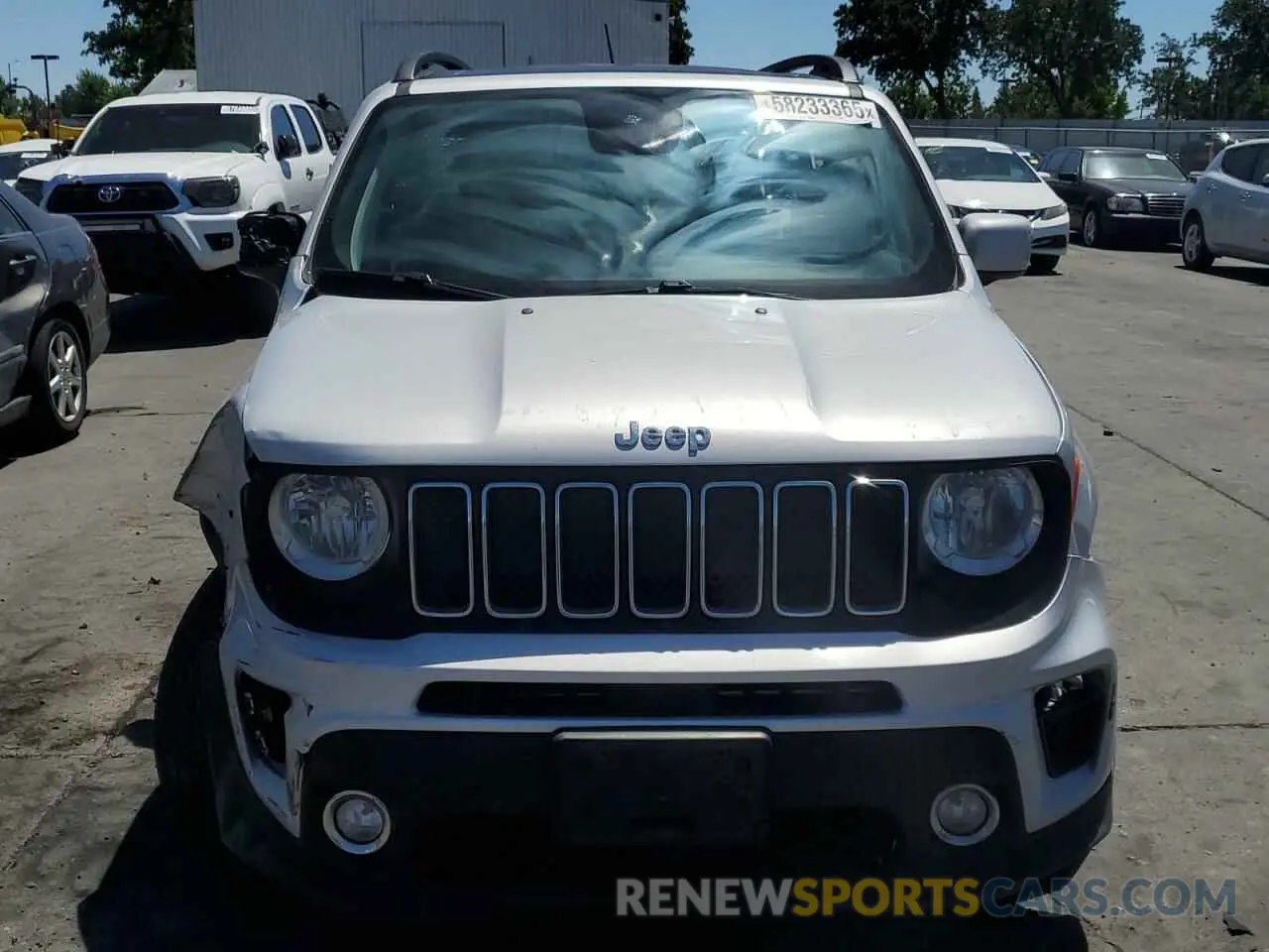 5 fotografías del automóvil dañado ZACNJBBBXLPL42094 JEEP RENEGADE 2020