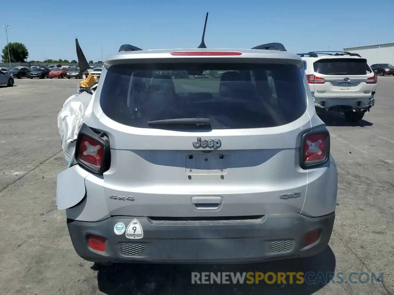 6 fotografías del automóvil dañado ZACNJBBBXLPL42094 JEEP RENEGADE 2020