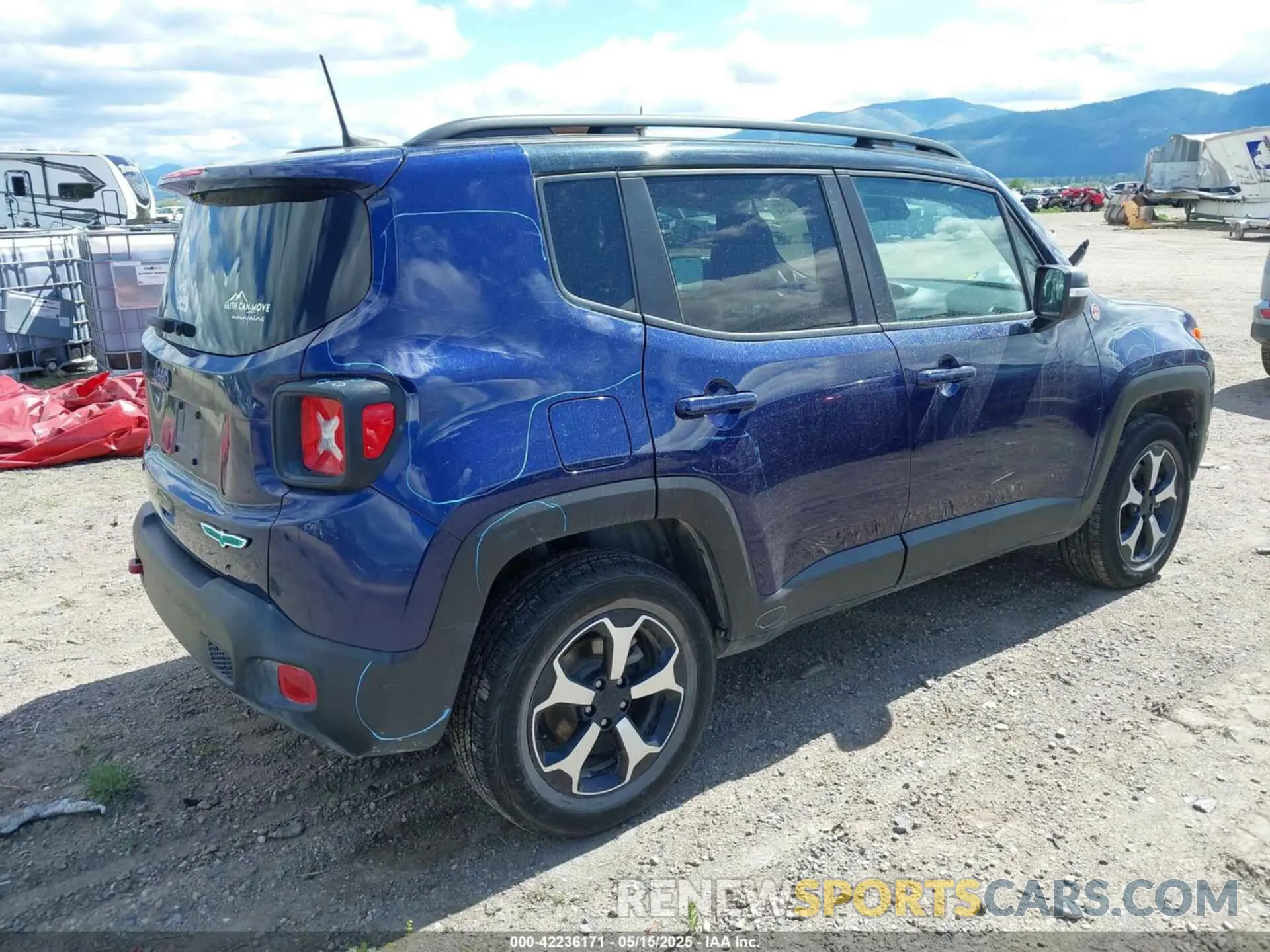 6 fotografías del automóvil dañado ZACNJBC16LPL78404 JEEP RENEGADE 2020