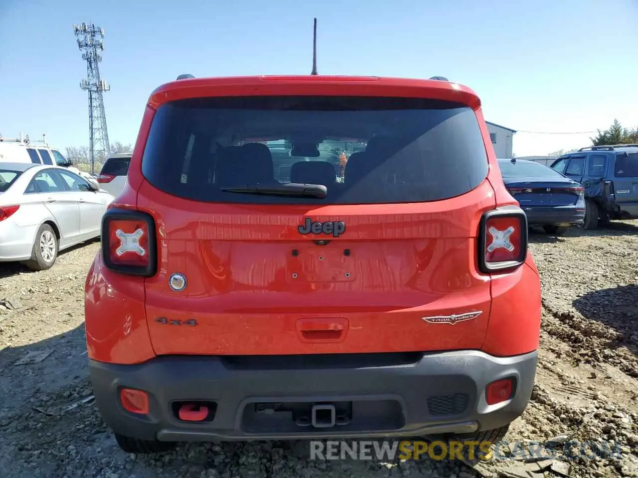 6 fotografías del automóvil dañado ZACNJBC18LPL14512 JEEP RENEGADE 2020