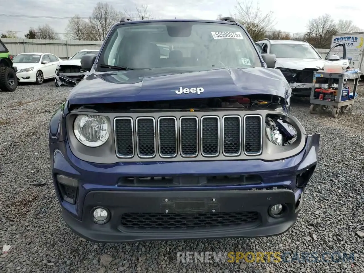 5 fotografías del automóvil dañado ZACNJBD10LPL73598 JEEP RENEGADE 2020