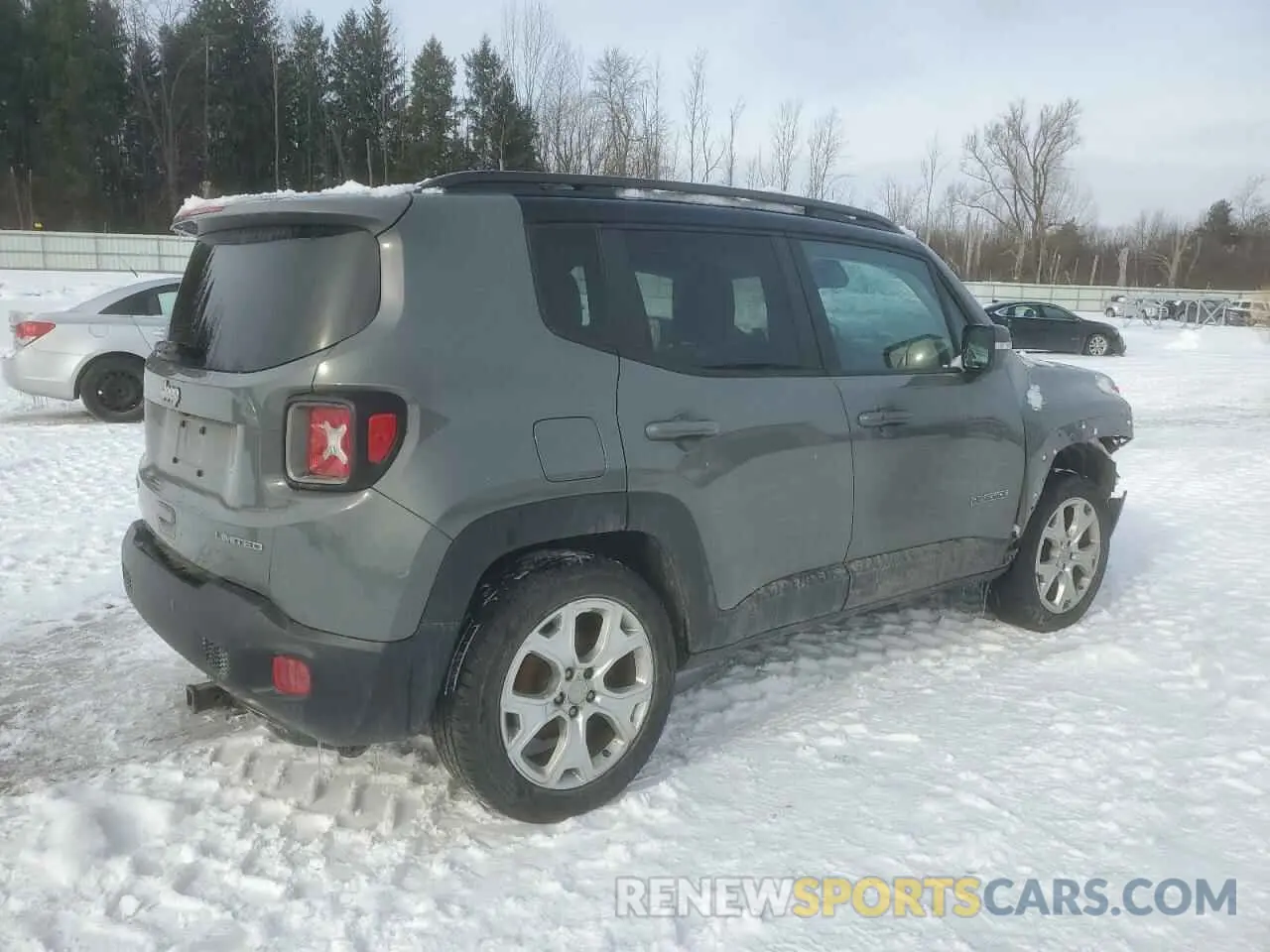 3 fotografías del automóvil dañado ZACNJBD16LPL76313 JEEP RENEGADE 2020