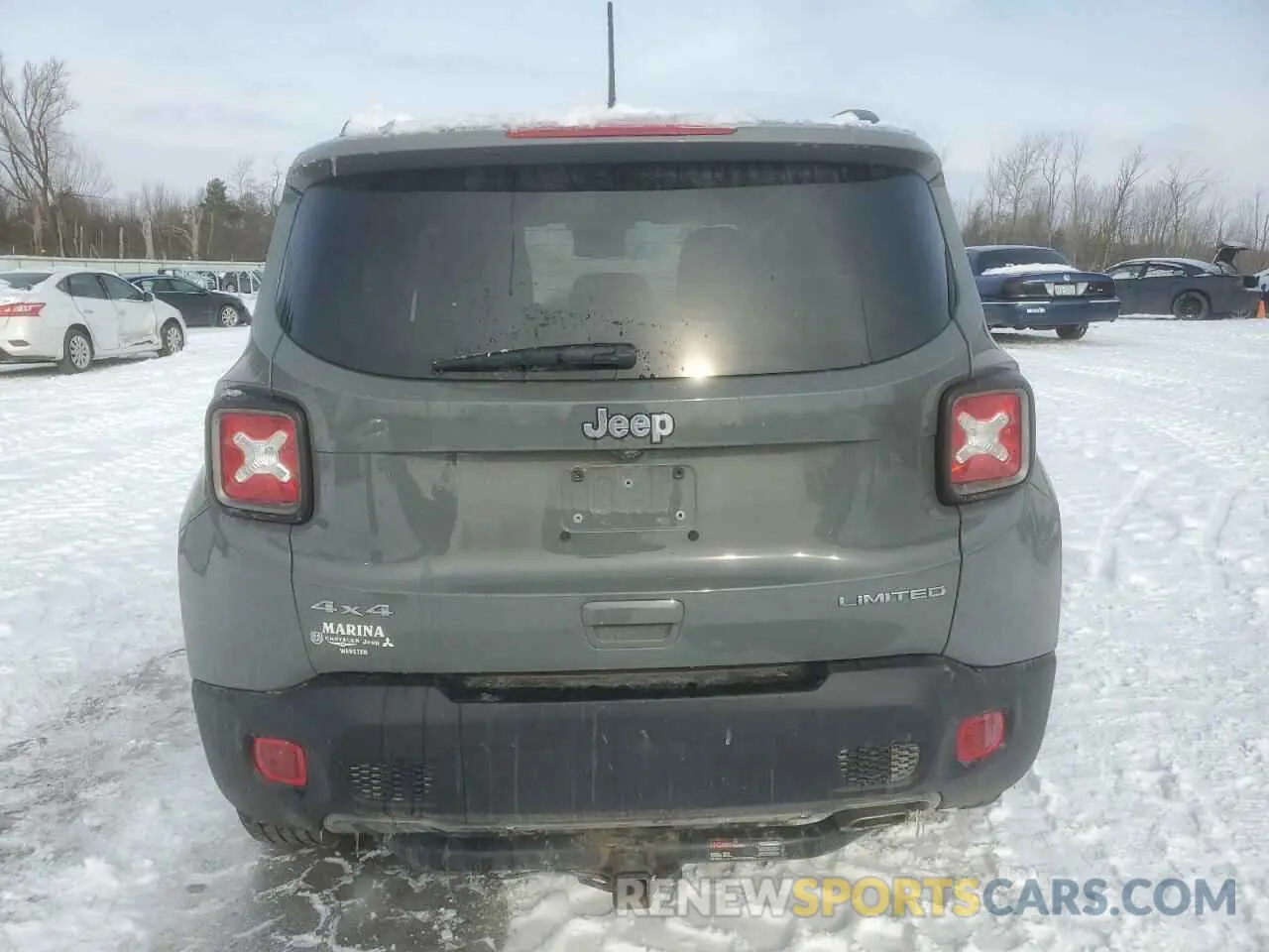6 fotografías del automóvil dañado ZACNJBD16LPL76313 JEEP RENEGADE 2020