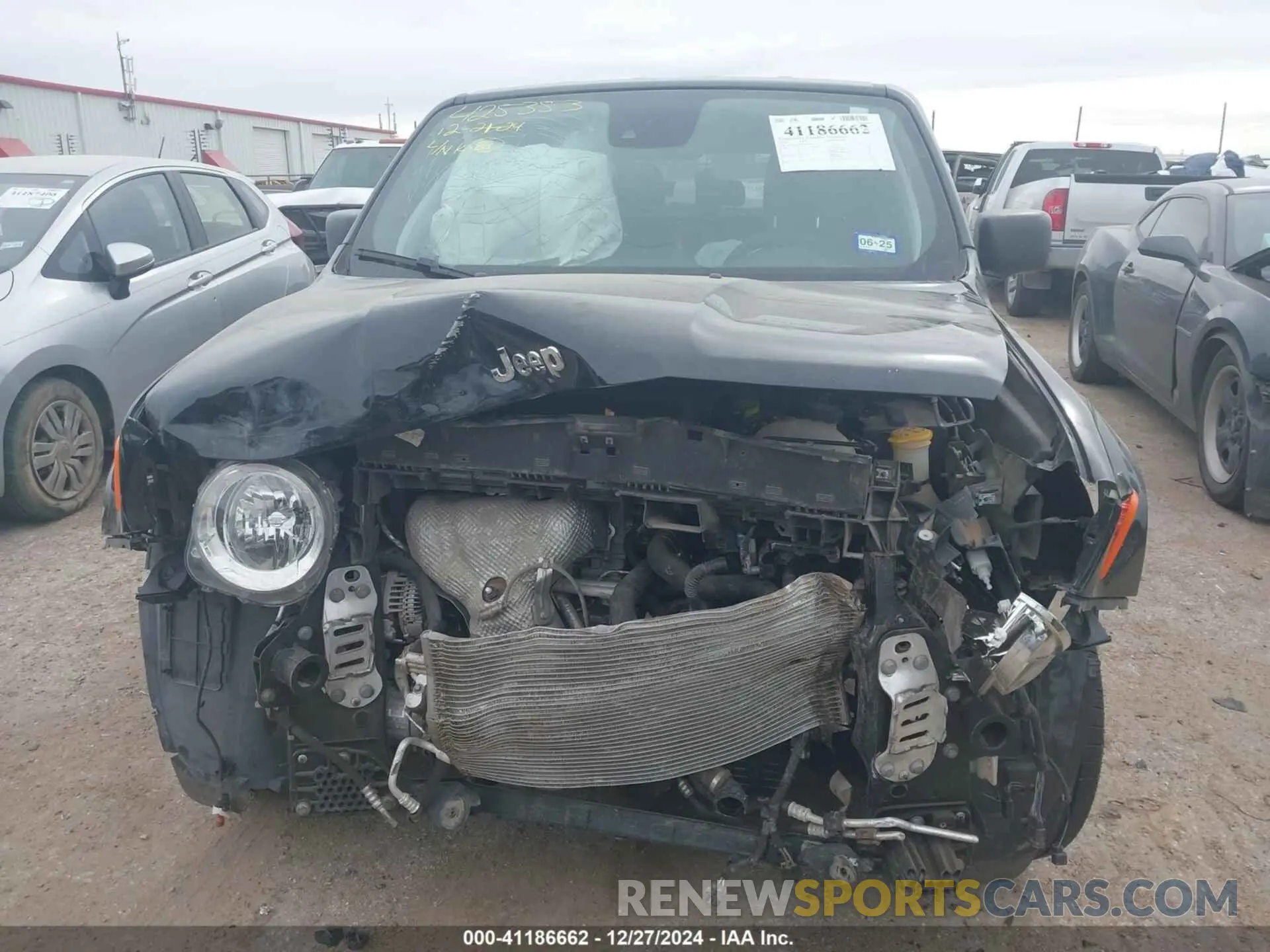 12 fotografías del automóvil dañado ZACNJCAB0MPM12761 JEEP RENEGADE 2021