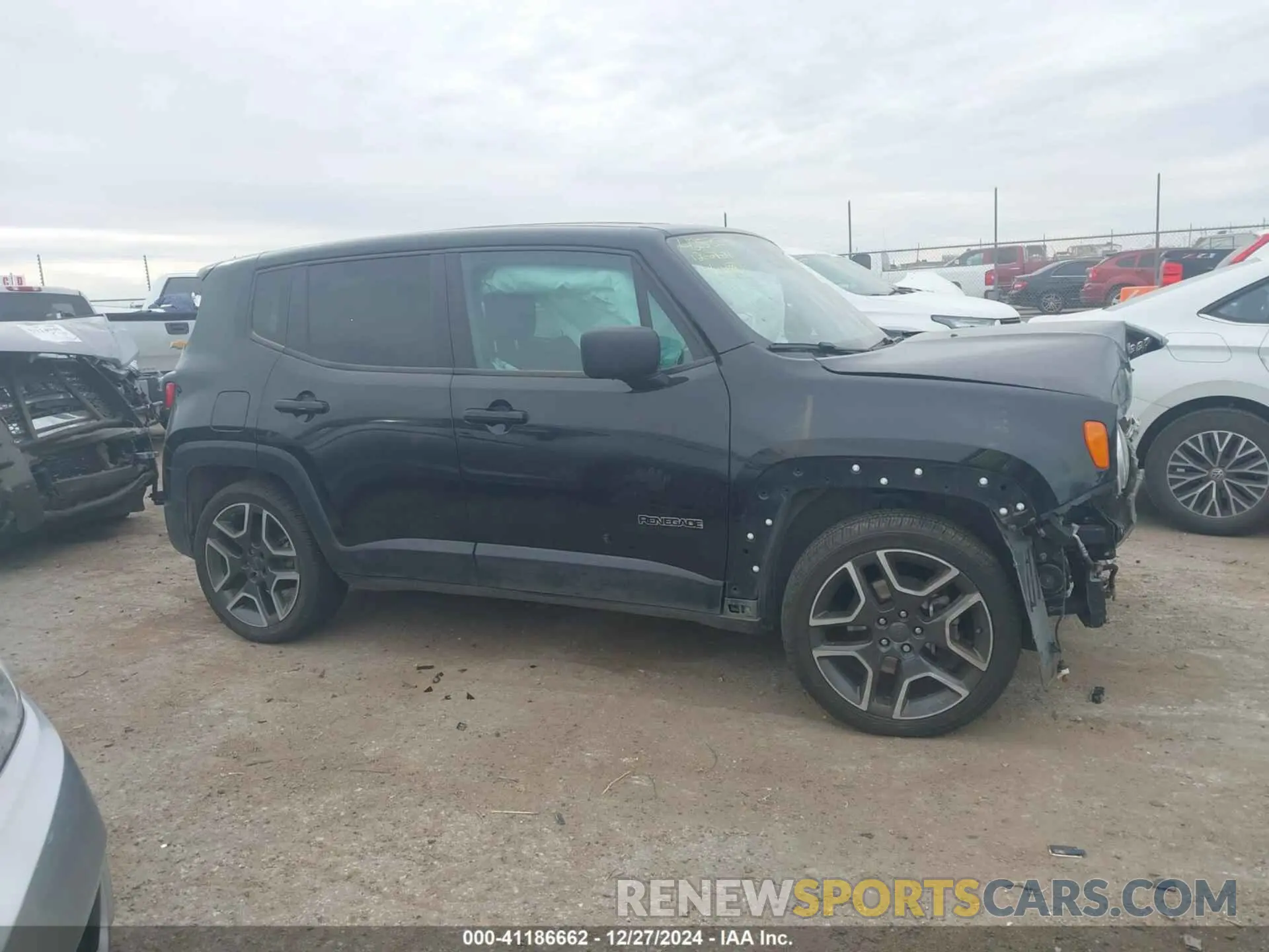 13 fotografías del automóvil dañado ZACNJCAB0MPM12761 JEEP RENEGADE 2021