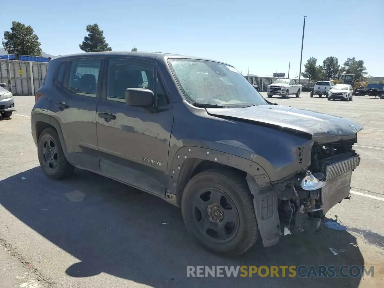 4 fotografías del automóvil dañado ZACNJCAB0MPM21248 JEEP RENEGADE 2021