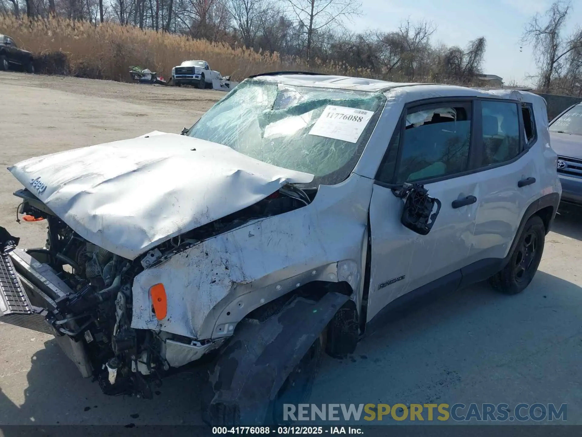 14 fotografías del automóvil dañado ZACNJCAB0MPM32217 JEEP RENEGADE 2021