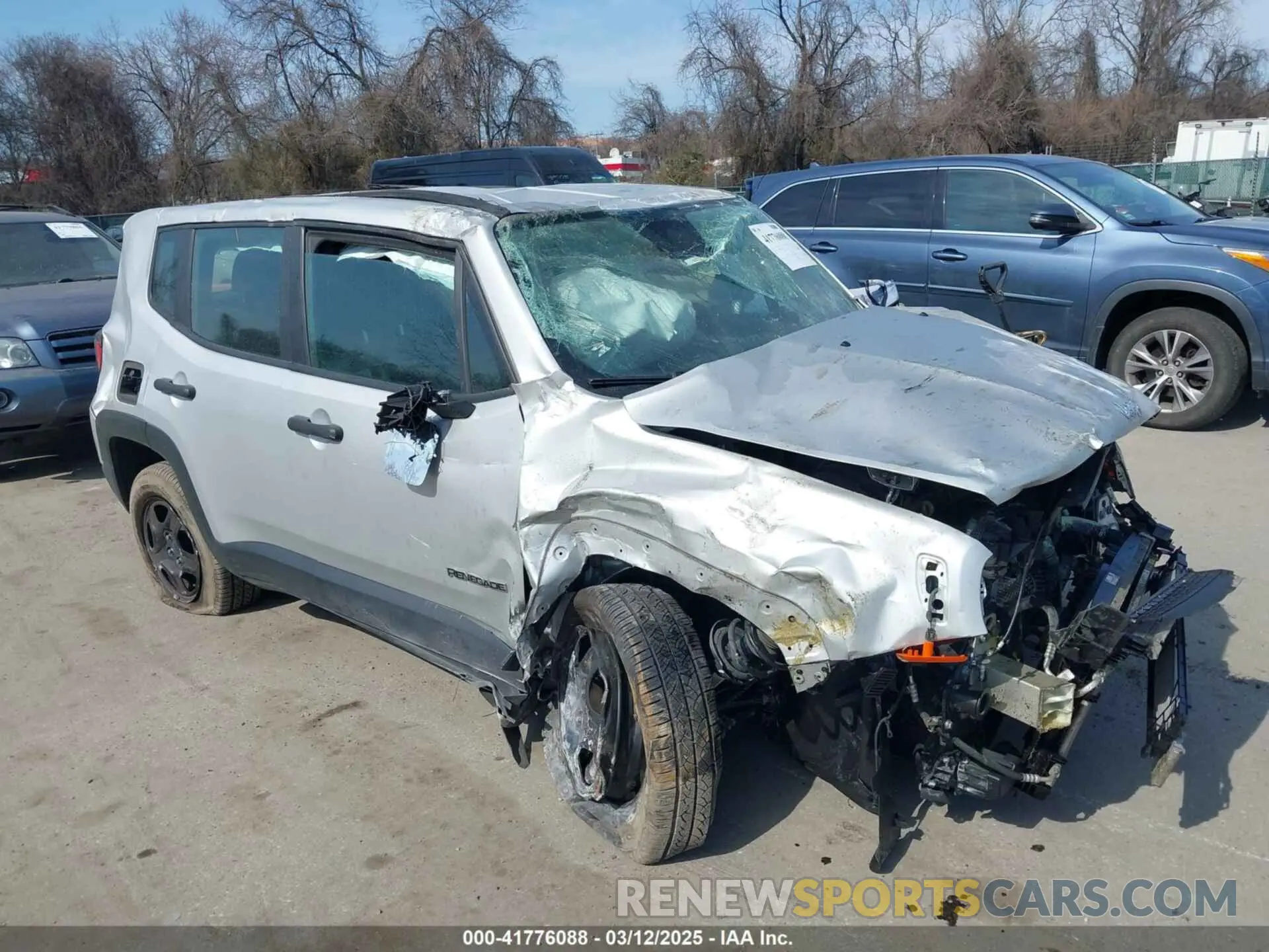 15 fotografías del automóvil dañado ZACNJCAB0MPM32217 JEEP RENEGADE 2021