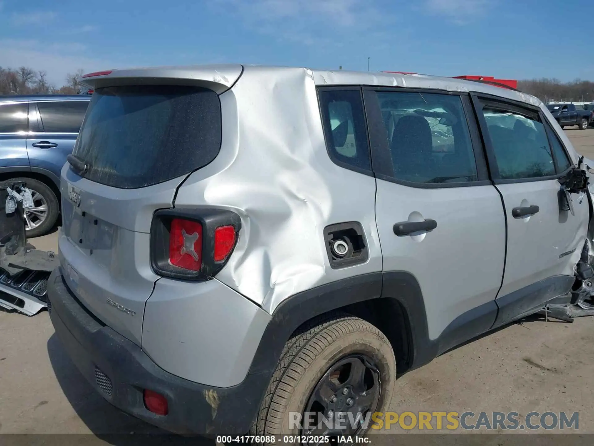 17 fotografías del automóvil dañado ZACNJCAB0MPM32217 JEEP RENEGADE 2021