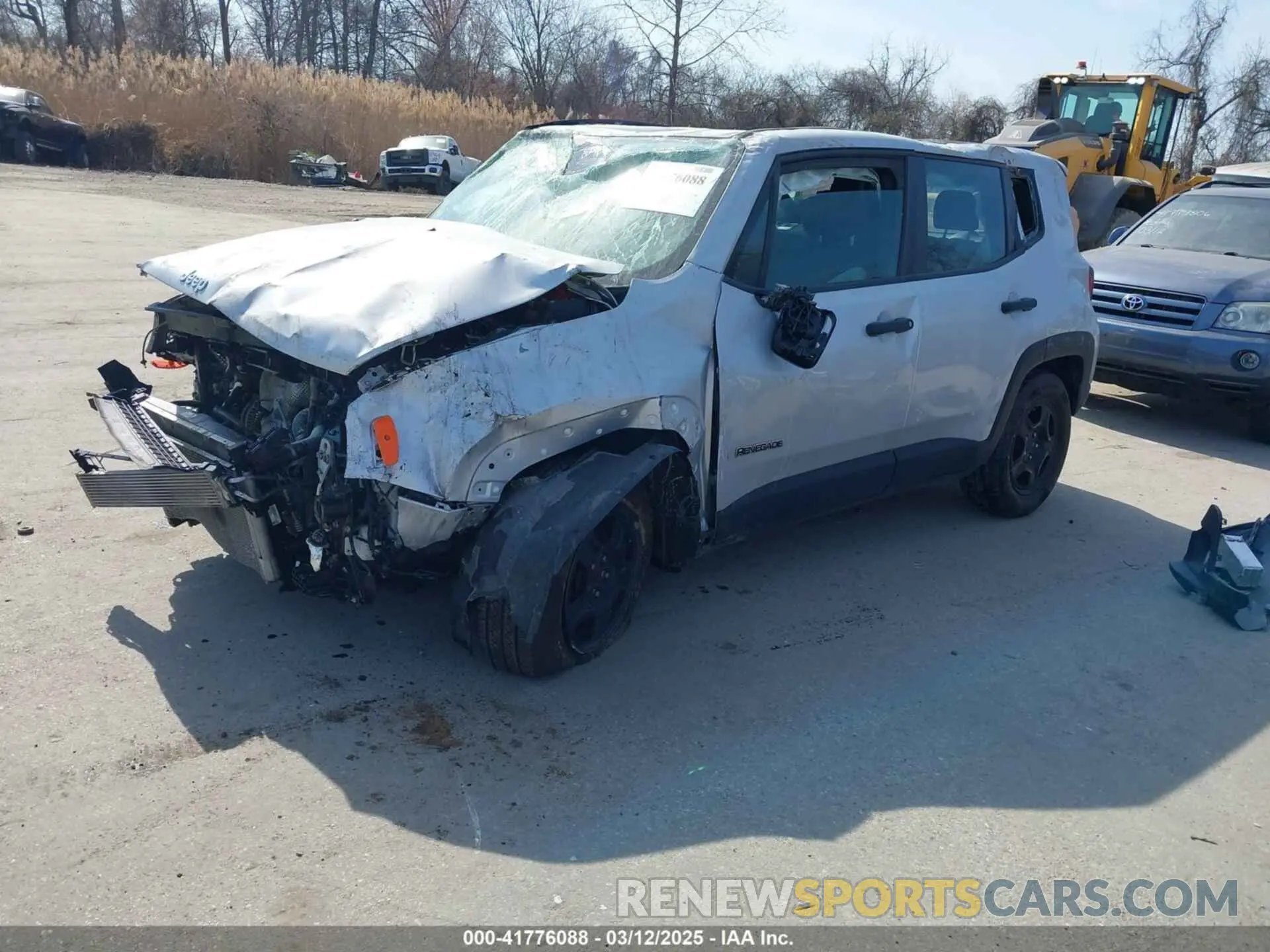 2 fotografías del automóvil dañado ZACNJCAB0MPM32217 JEEP RENEGADE 2021