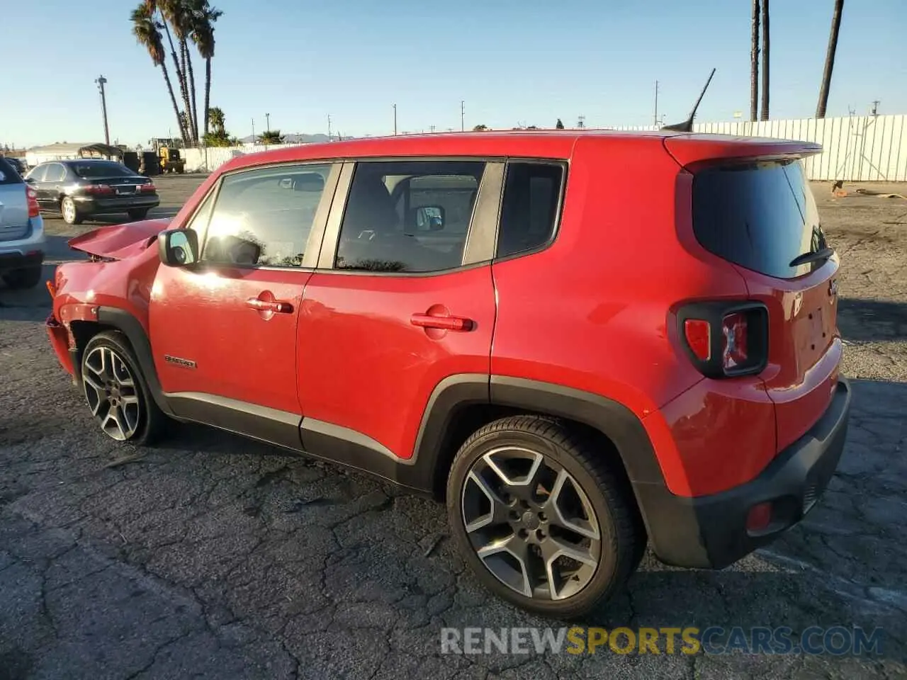 2 fotografías del automóvil dañado ZACNJCAB0MPM48918 JEEP RENEGADE 2021