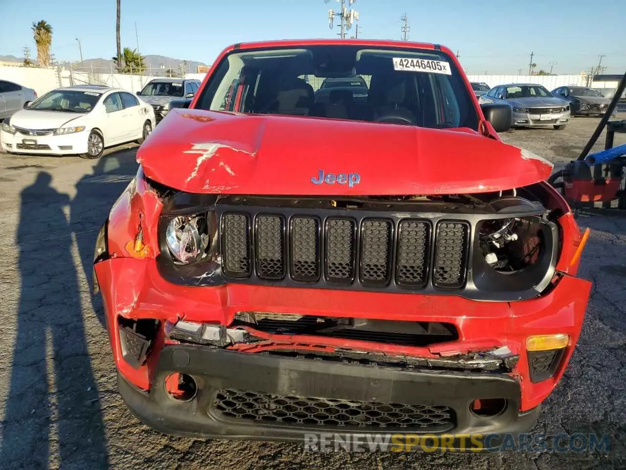 5 fotografías del automóvil dañado ZACNJCAB0MPM48918 JEEP RENEGADE 2021