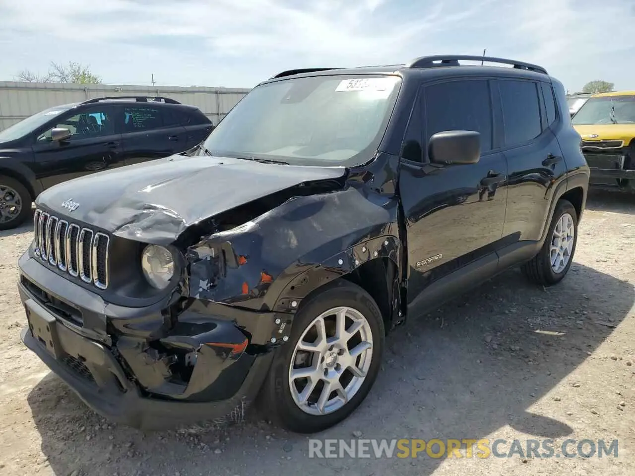 1 fotografías del automóvil dañado ZACNJCAB1MPM26894 JEEP RENEGADE 2021