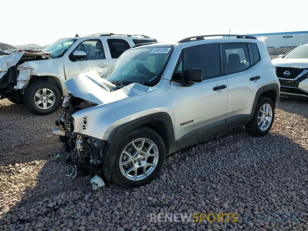 1 fotografías del automóvil dañado ZACNJCAB5MPM24663 JEEP RENEGADE 2021