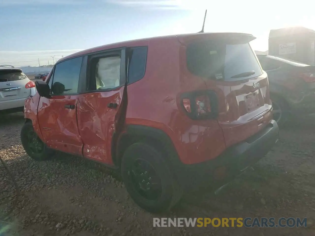 2 fotografías del automóvil dañado ZACNJCAB8MPM21935 JEEP RENEGADE 2021