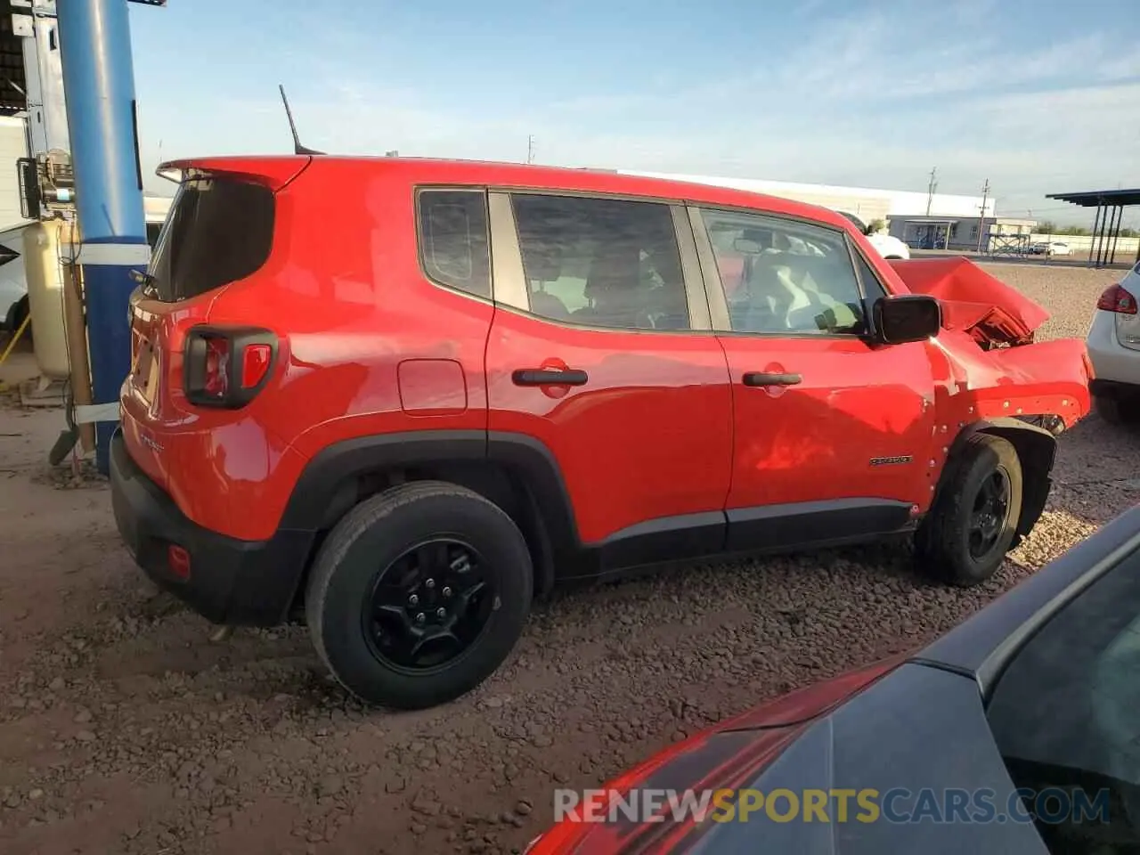 3 fotografías del automóvil dañado ZACNJCAB8MPM21935 JEEP RENEGADE 2021