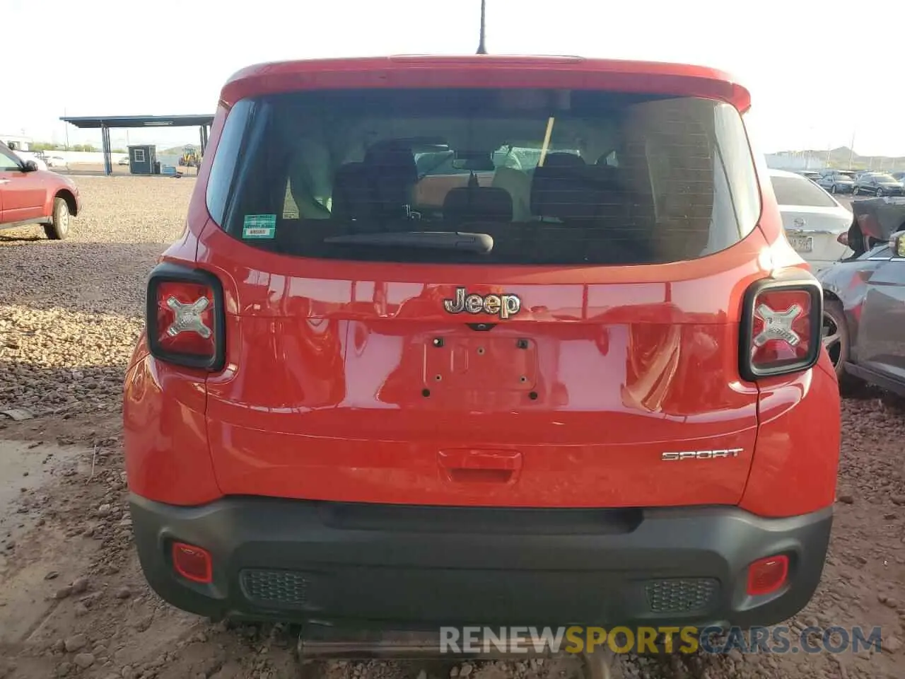 6 fotografías del automóvil dañado ZACNJCAB8MPM21935 JEEP RENEGADE 2021