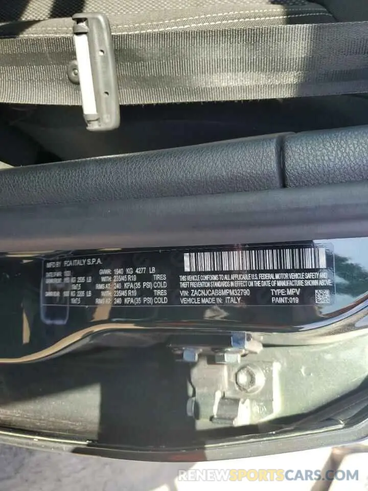 13 fotografías del automóvil dañado ZACNJCAB8MPM32790 JEEP RENEGADE 2021