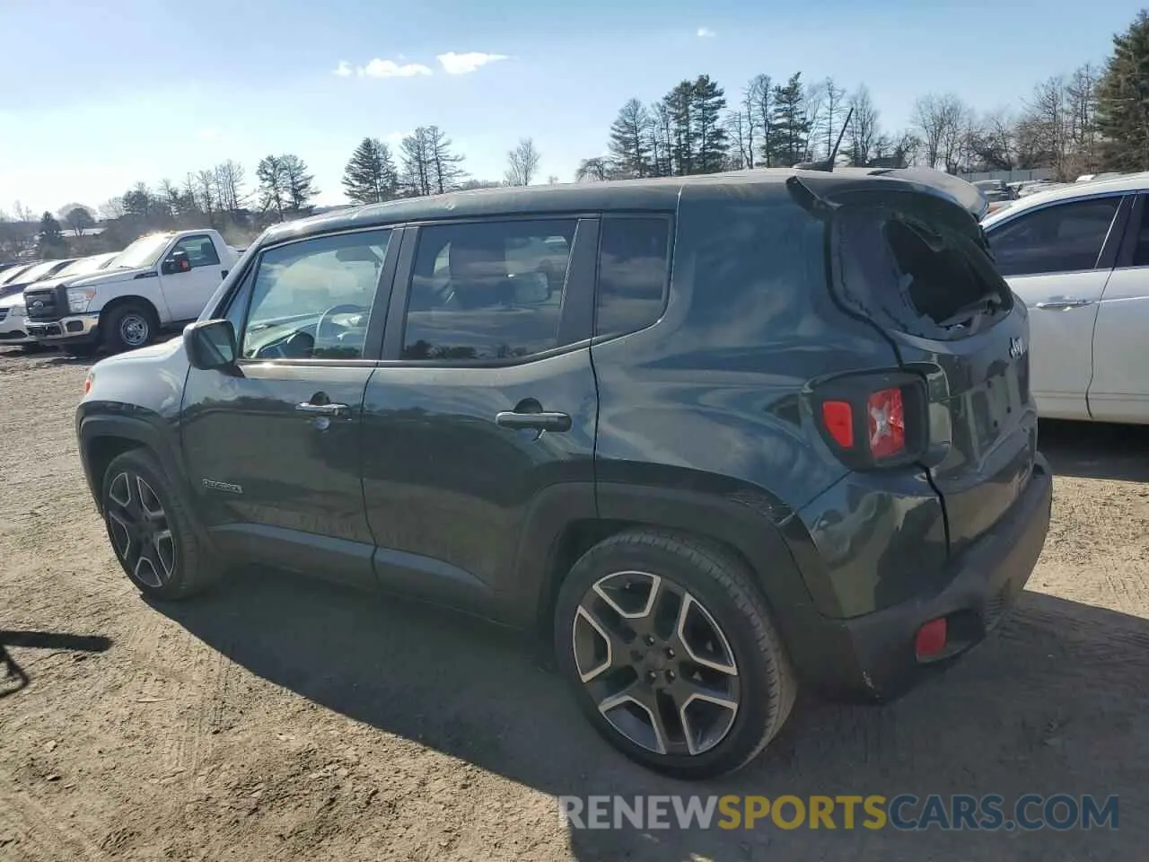 2 fotografías del automóvil dañado ZACNJCAB8MPM32790 JEEP RENEGADE 2021