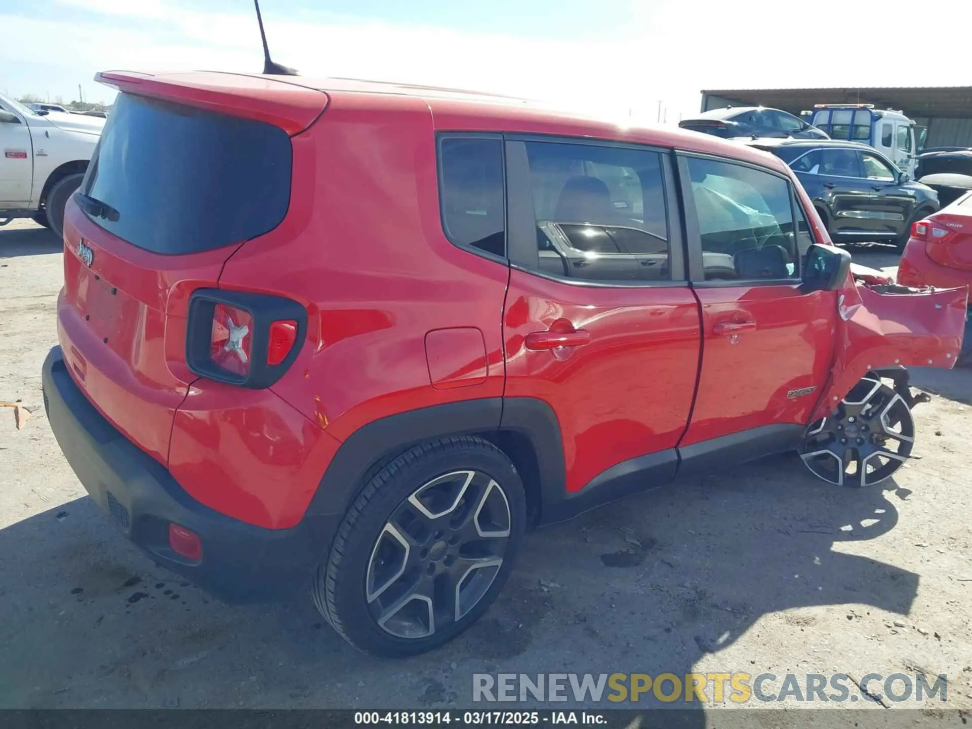 4 fotografías del automóvil dañado ZACNJCAB8MPM72920 JEEP RENEGADE 2021
