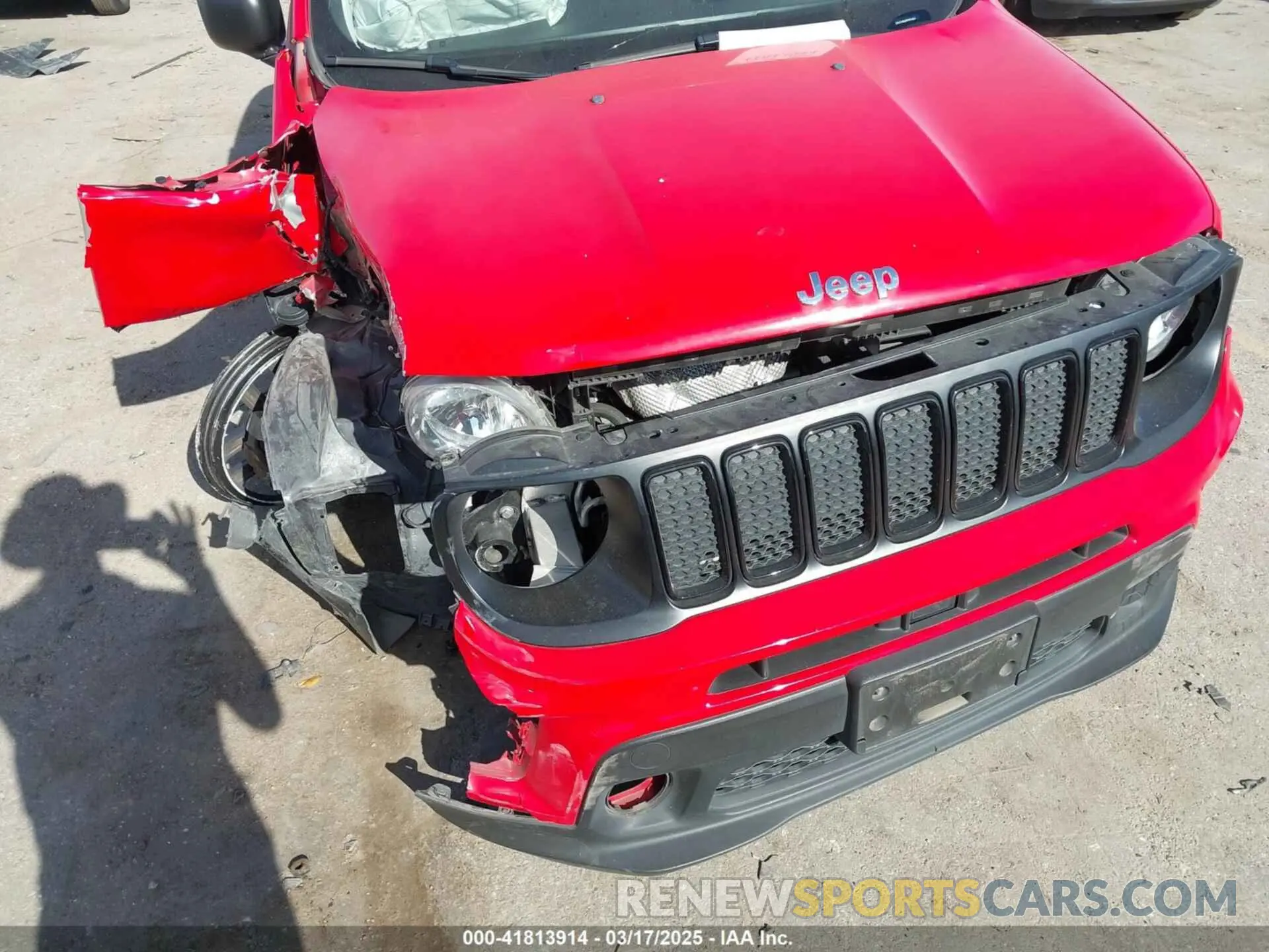 6 fotografías del automóvil dañado ZACNJCAB8MPM72920 JEEP RENEGADE 2021