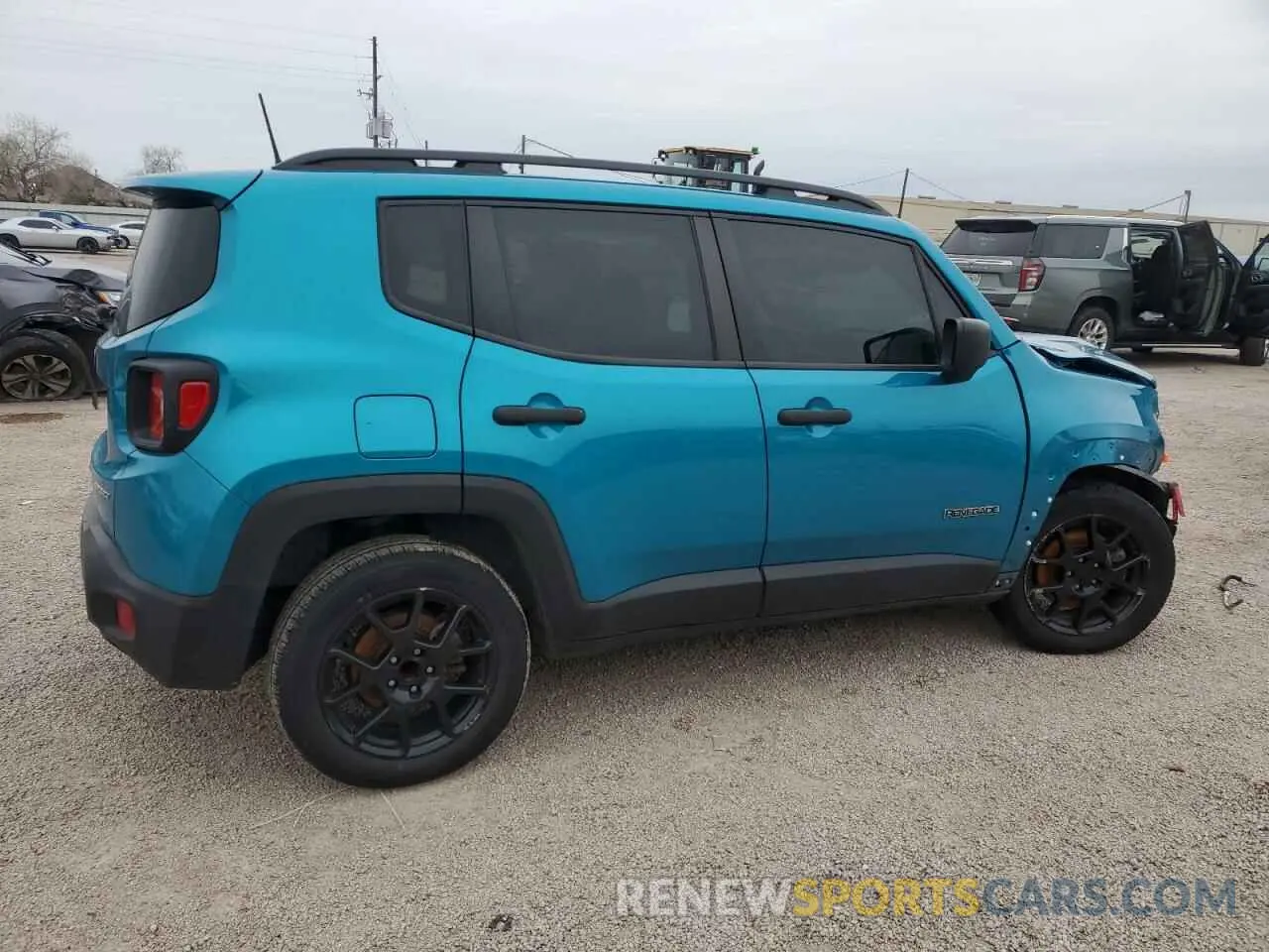 3 fotografías del automóvil dañado ZACNJCAB8MPM93816 JEEP RENEGADE 2021