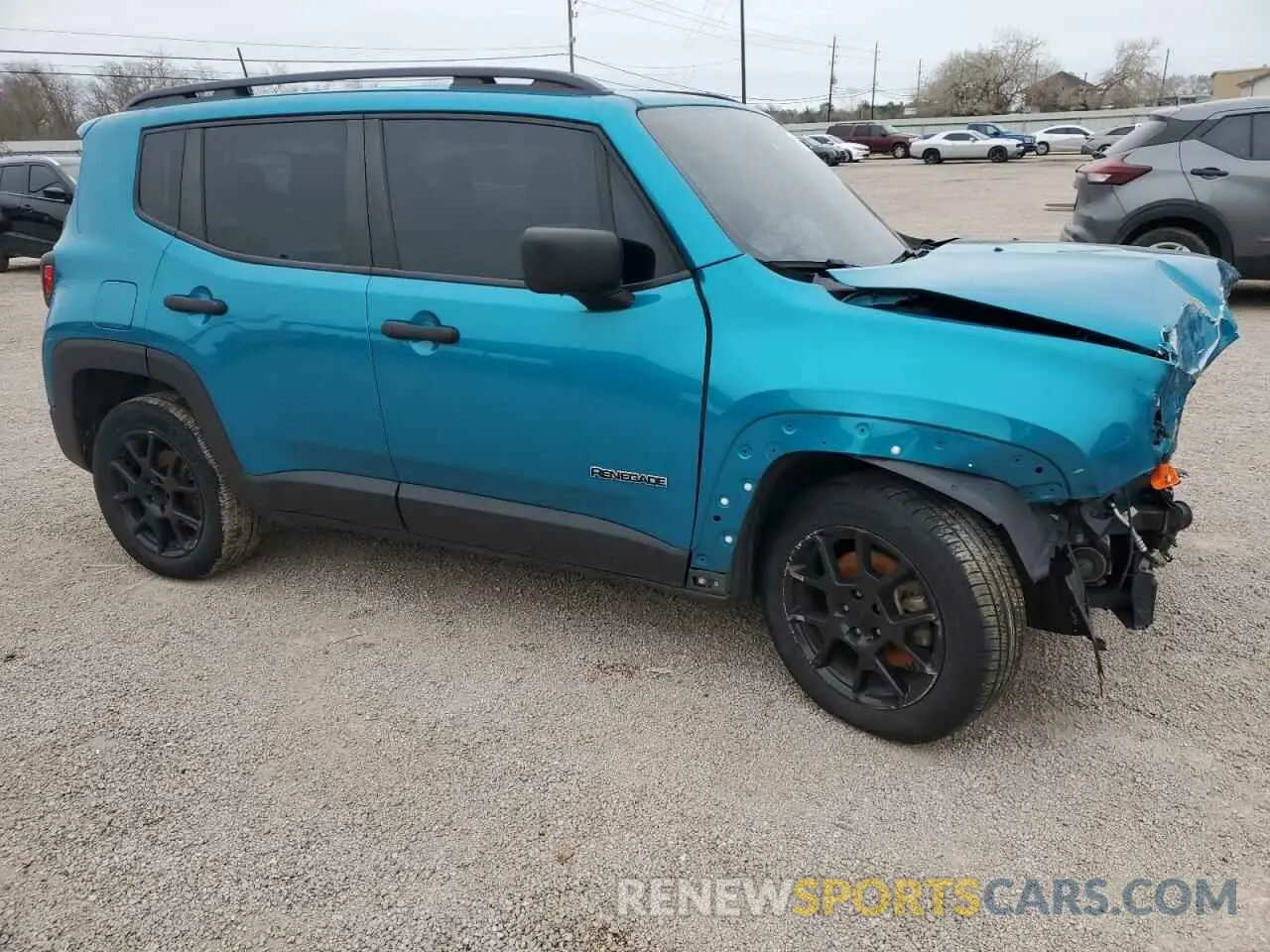 4 fotografías del automóvil dañado ZACNJCAB8MPM93816 JEEP RENEGADE 2021