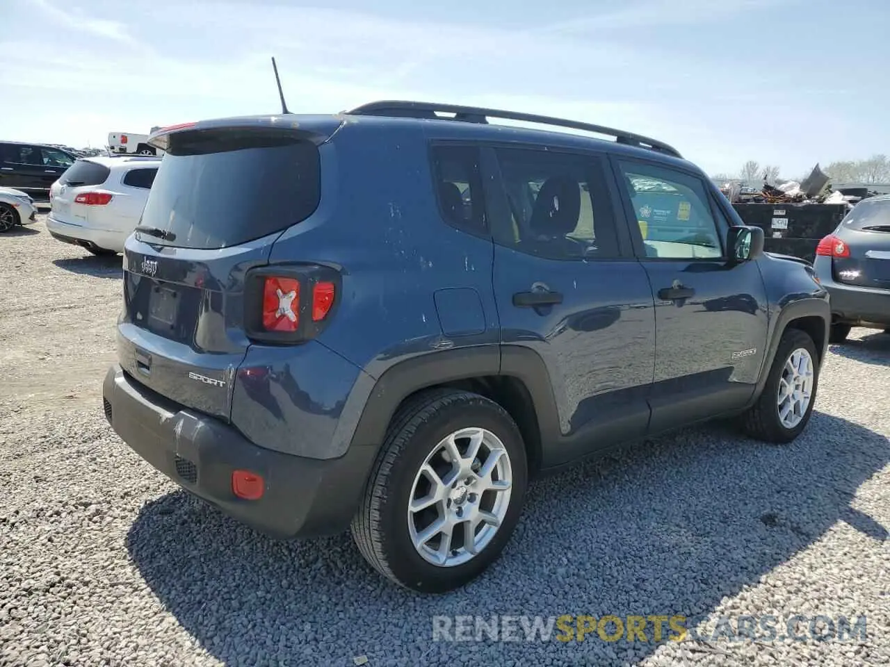 3 fotografías del automóvil dañado ZACNJCAB8MPM95324 JEEP RENEGADE 2021