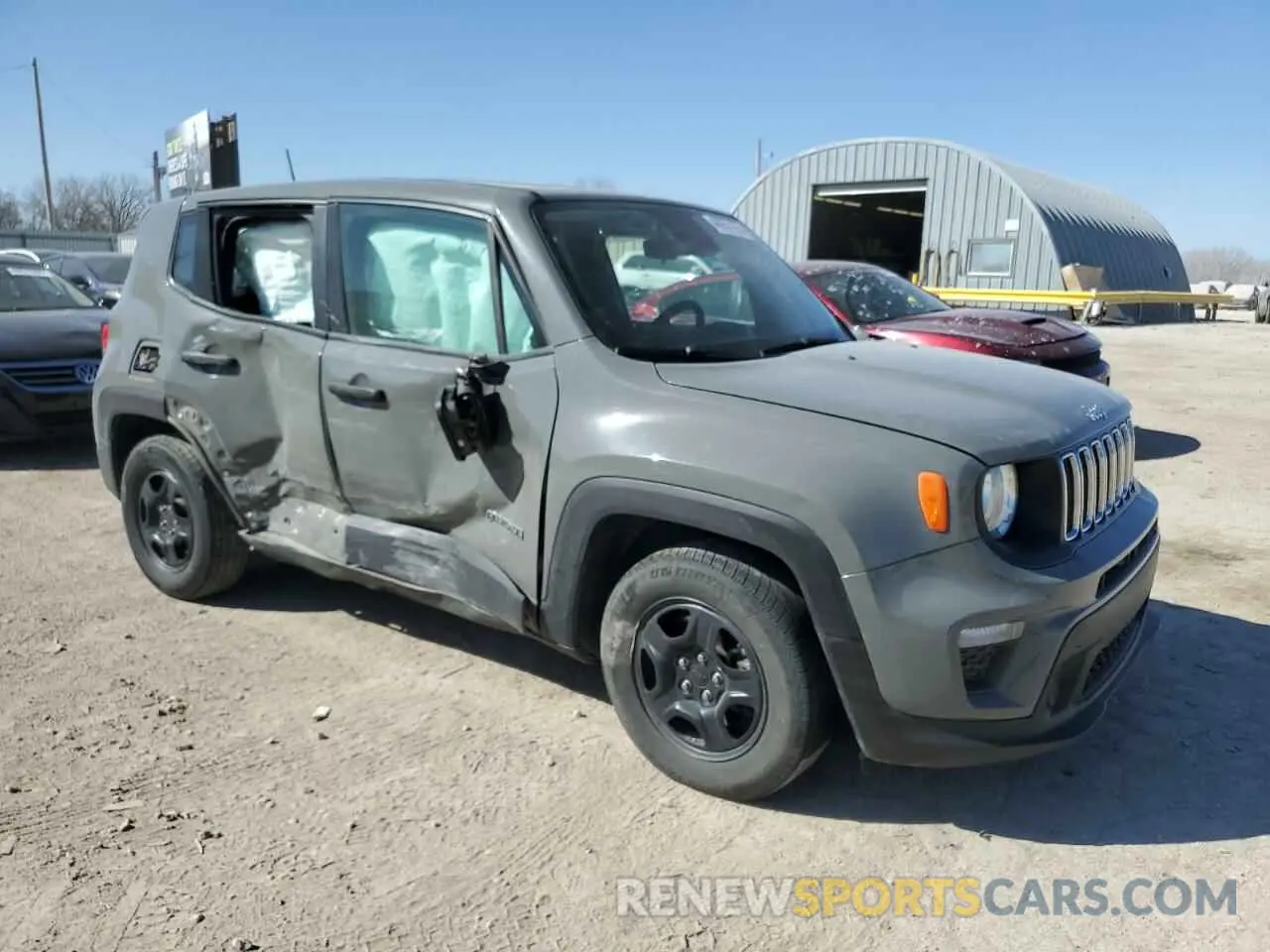 4 fotografías del automóvil dañado ZACNJCAB9MPM30353 JEEP RENEGADE 2021