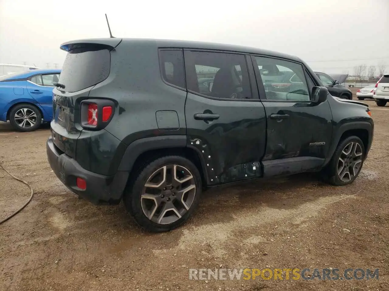 3 fotografías del automóvil dañado ZACNJCABXMPM22391 JEEP RENEGADE 2021