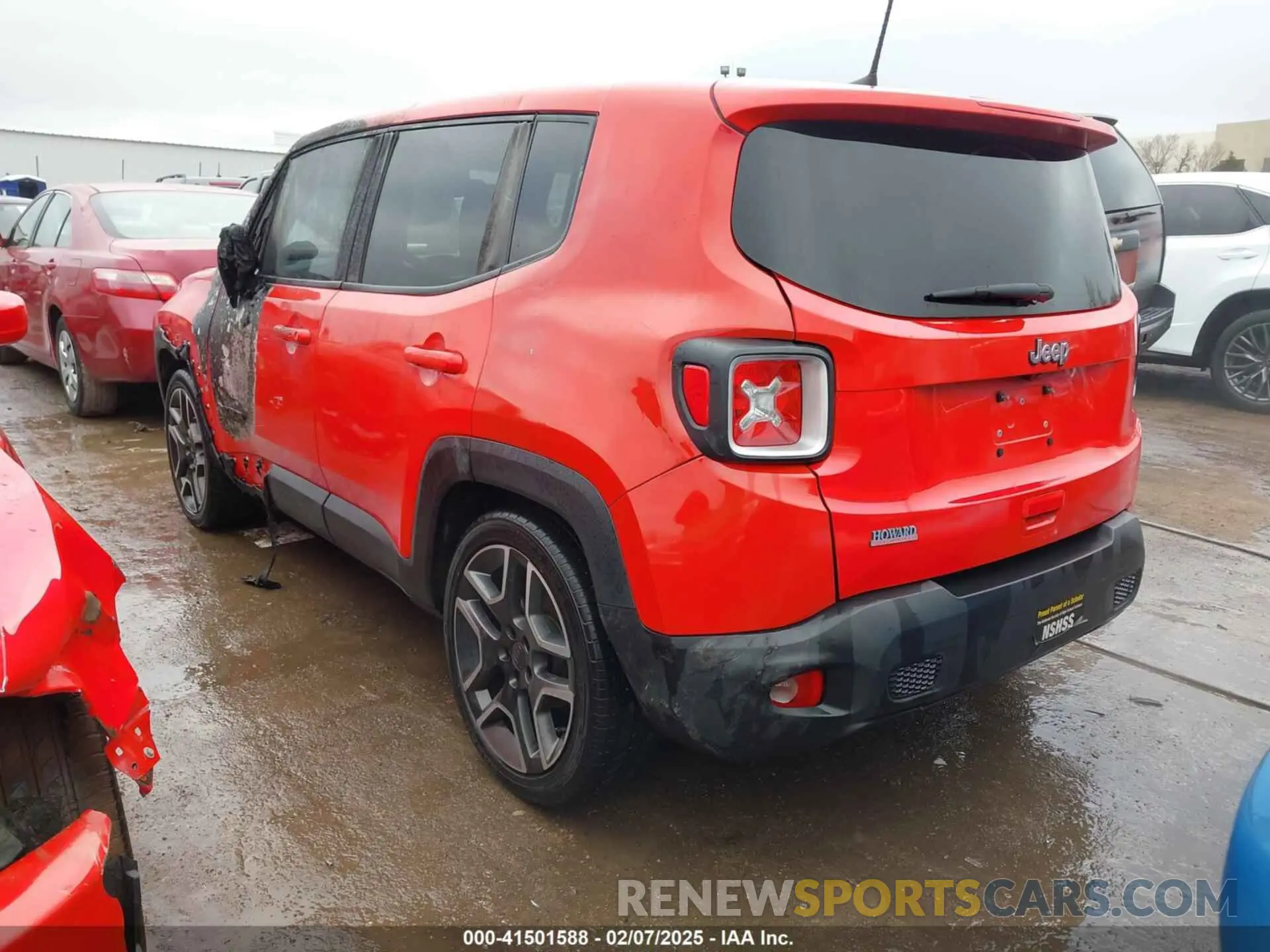 3 fotografías del automóvil dañado ZACNJCABXMPM43273 JEEP RENEGADE 2021