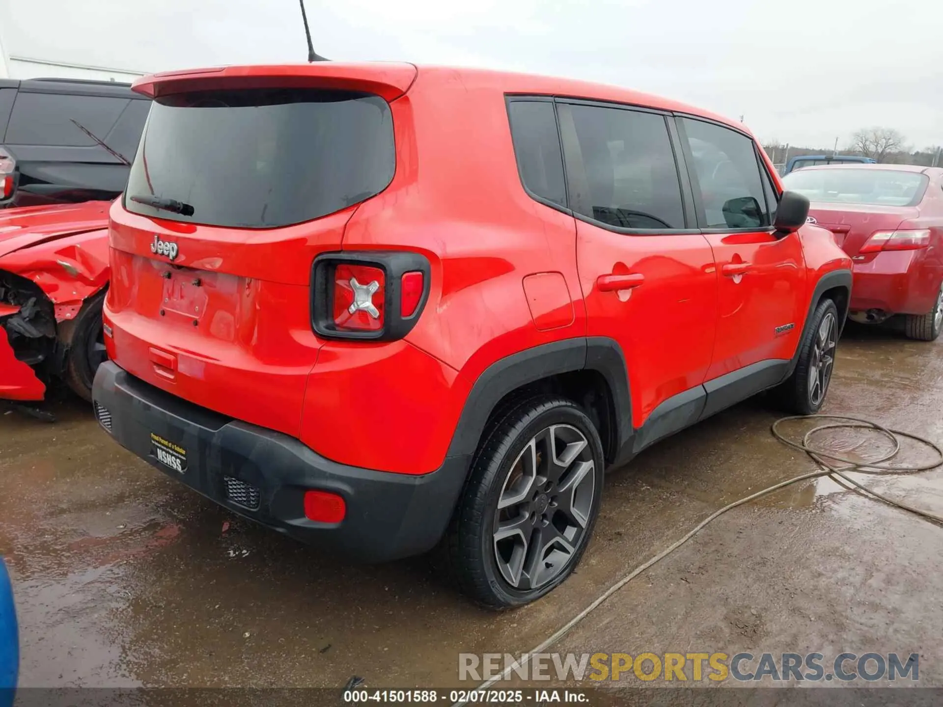 4 fotografías del automóvil dañado ZACNJCABXMPM43273 JEEP RENEGADE 2021