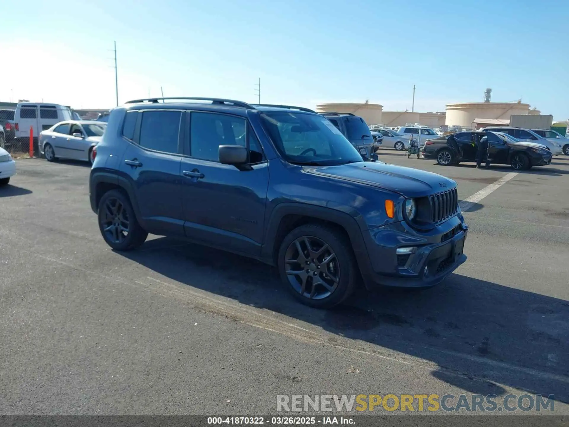 1 fotografías del automóvil dañado ZACNJCB10MPM69371 JEEP RENEGADE 2021