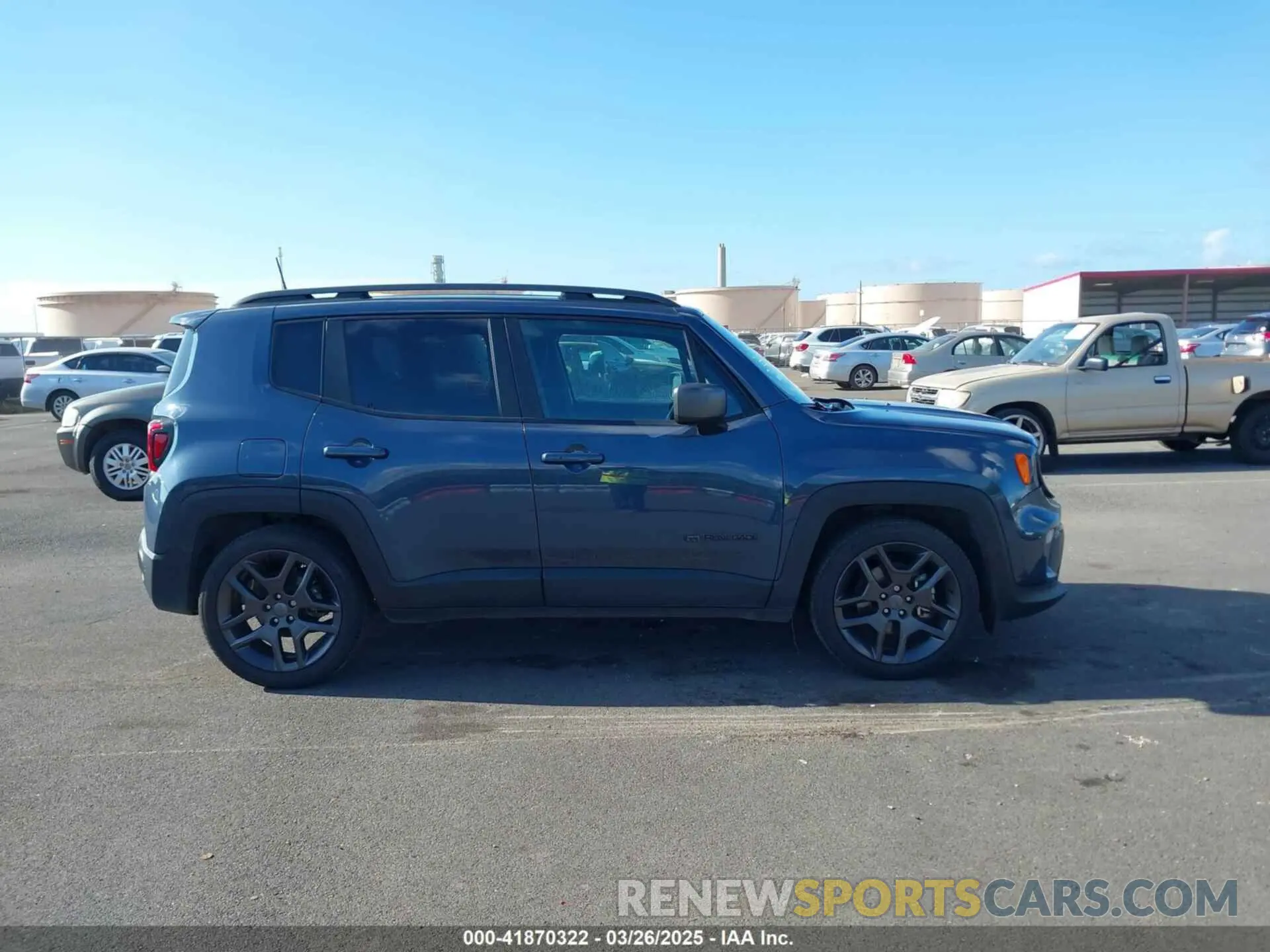 13 fotografías del automóvil dañado ZACNJCB10MPM69371 JEEP RENEGADE 2021
