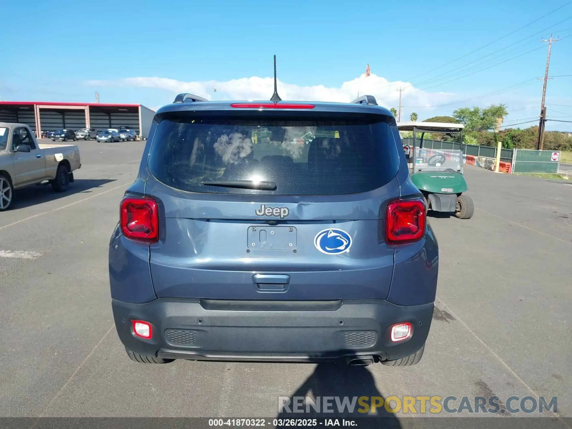 16 fotografías del automóvil dañado ZACNJCB10MPM69371 JEEP RENEGADE 2021