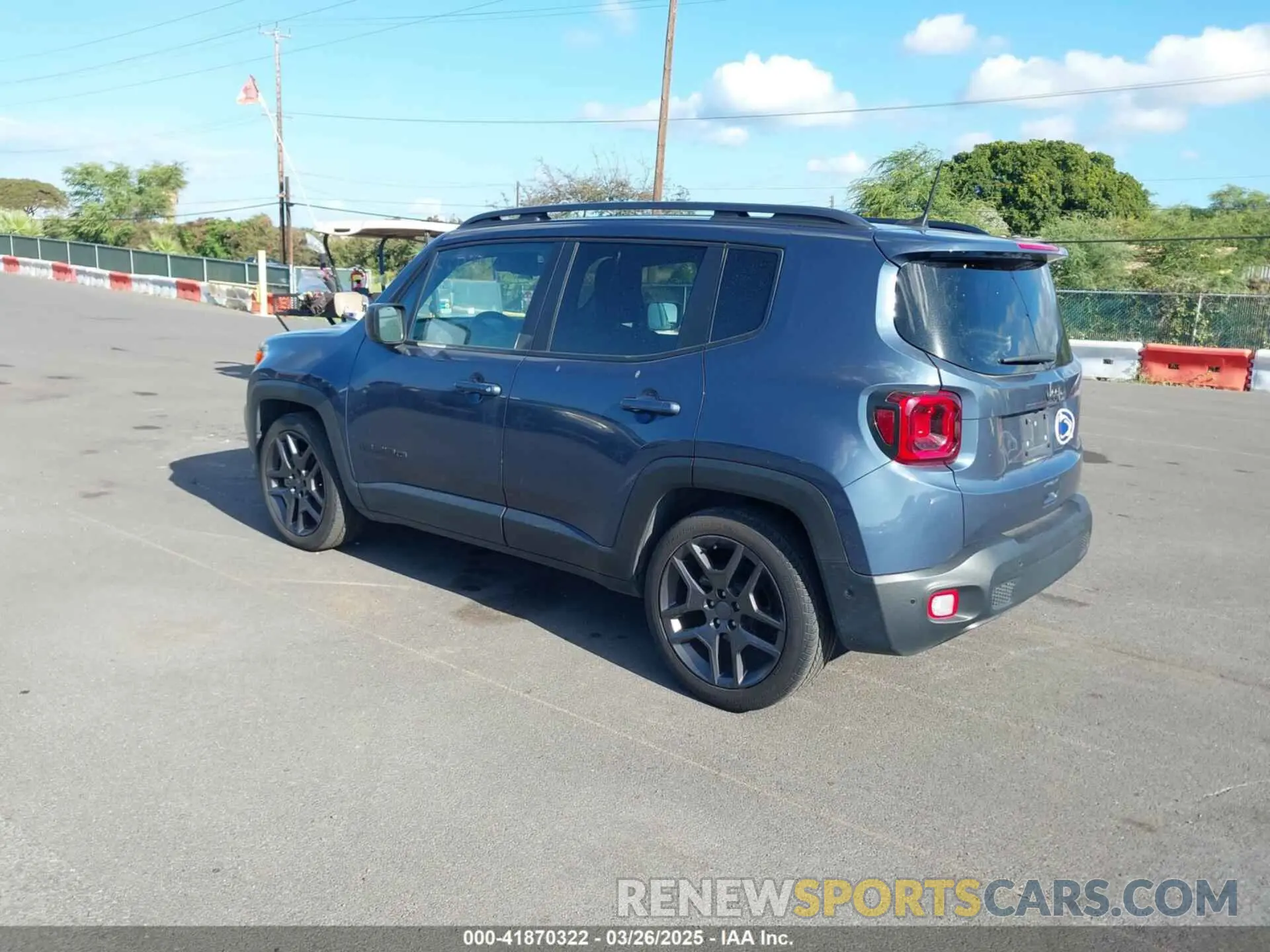 3 fotografías del automóvil dañado ZACNJCB10MPM69371 JEEP RENEGADE 2021