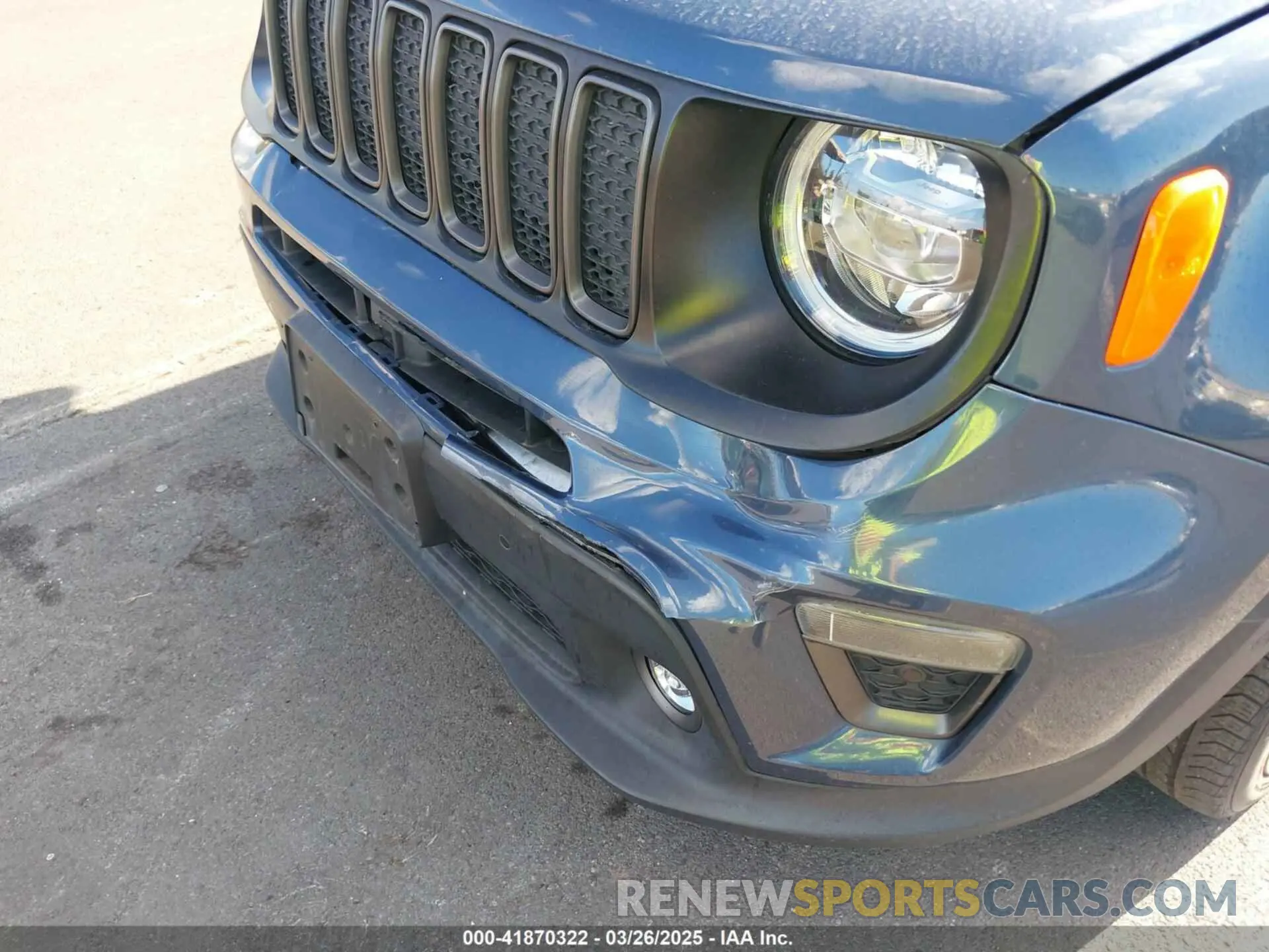 6 fotografías del automóvil dañado ZACNJCB10MPM69371 JEEP RENEGADE 2021