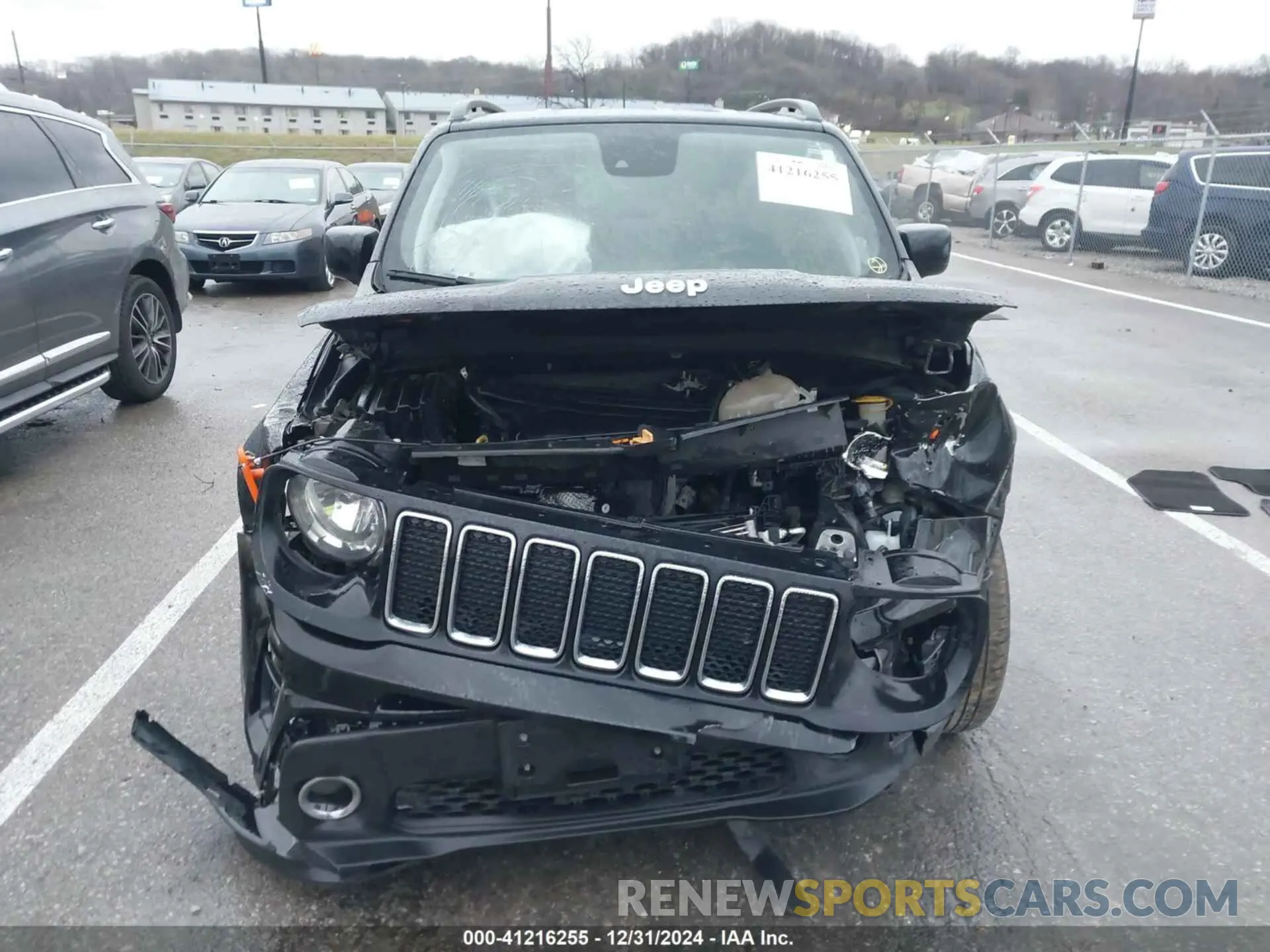 12 fotografías del automóvil dañado ZACNJCBB0MPM26206 JEEP RENEGADE 2021