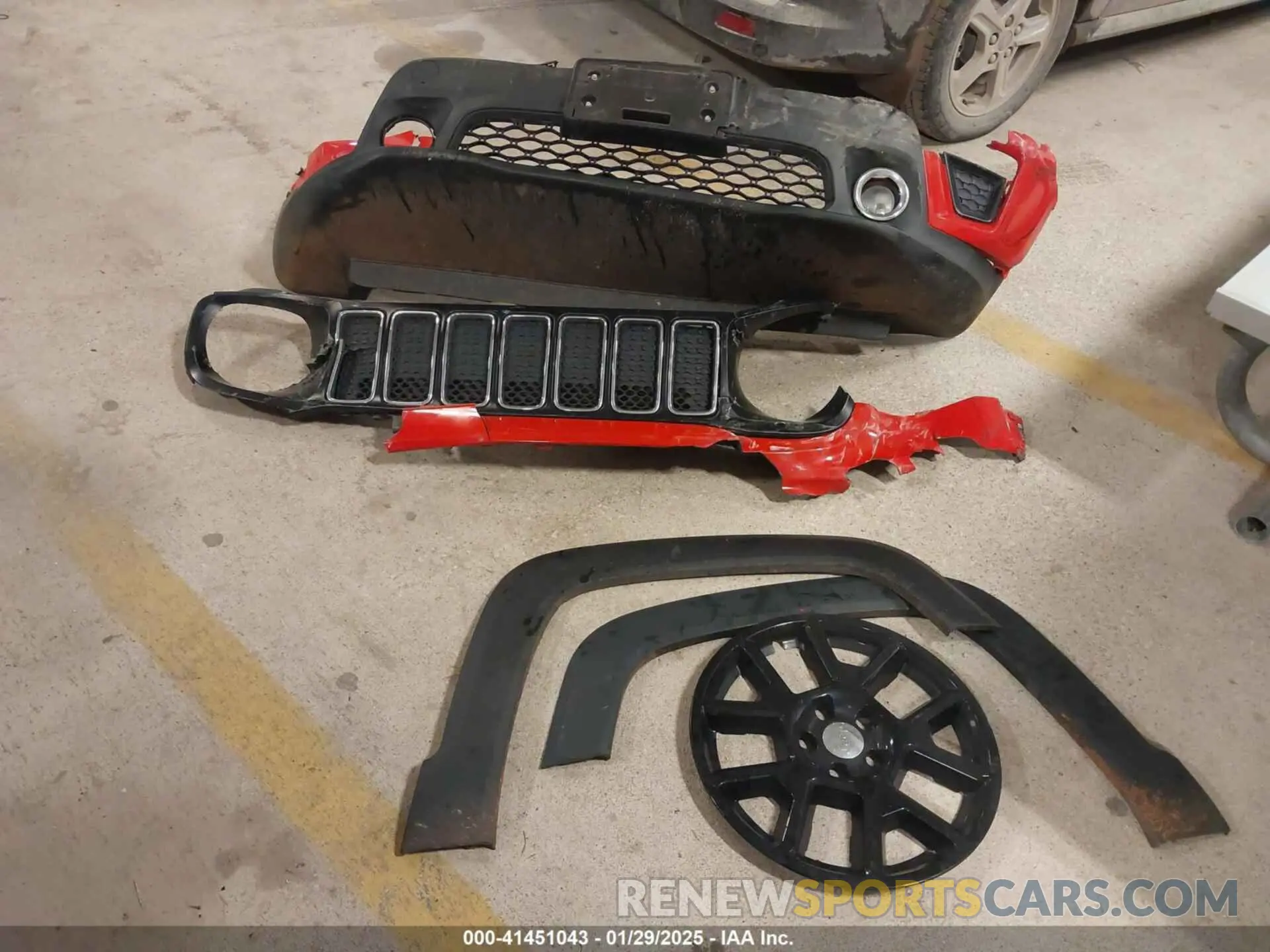 12 fotografías del automóvil dañado ZACNJCBB0MPM36606 JEEP RENEGADE 2021