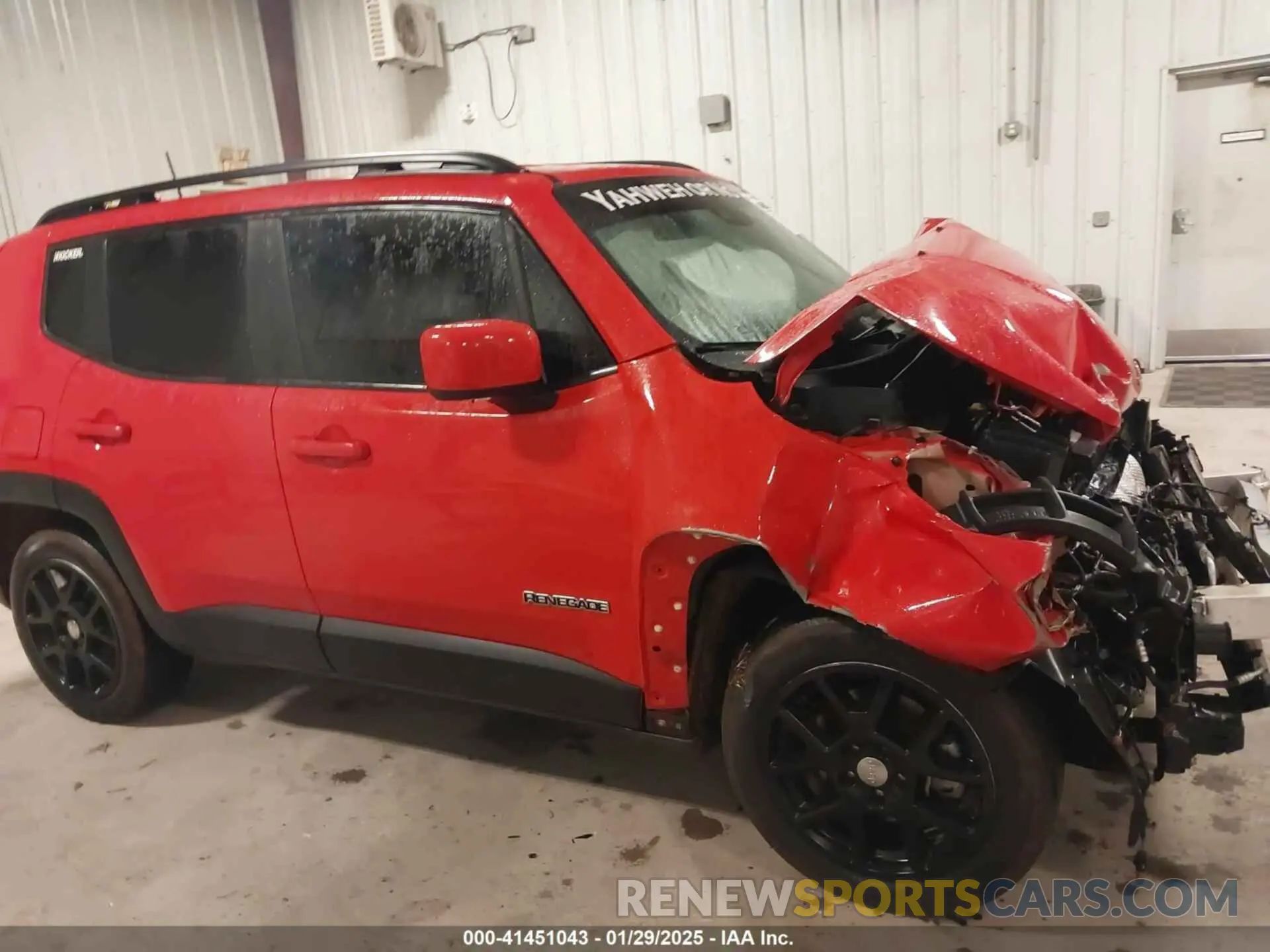 14 fotografías del automóvil dañado ZACNJCBB0MPM36606 JEEP RENEGADE 2021