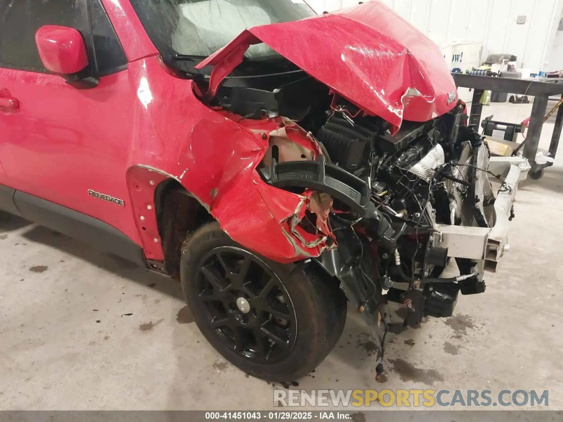 6 fotografías del automóvil dañado ZACNJCBB0MPM36606 JEEP RENEGADE 2021