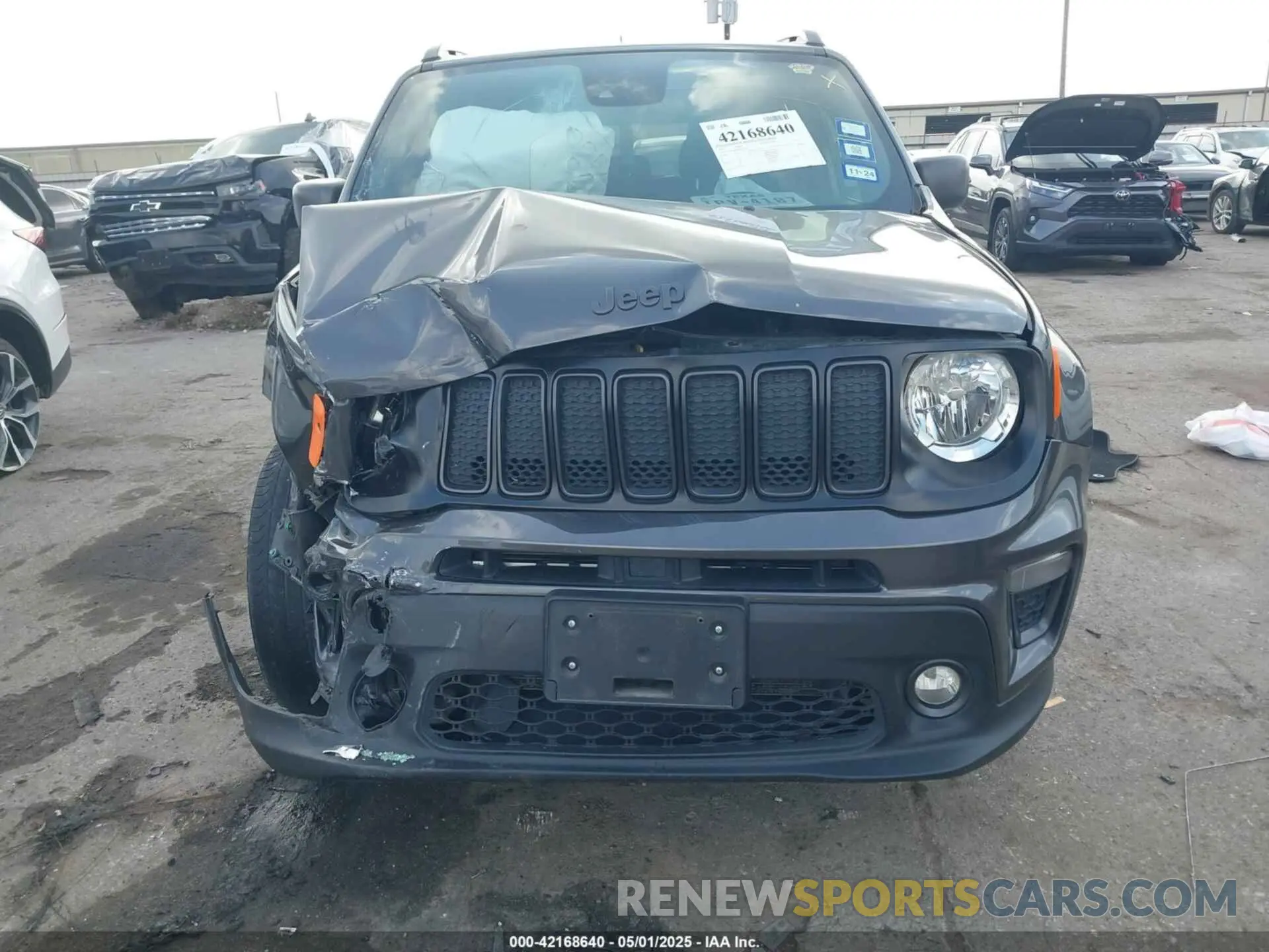 12 fotografías del automóvil dañado ZACNJCBB0MPM51753 JEEP RENEGADE 2021