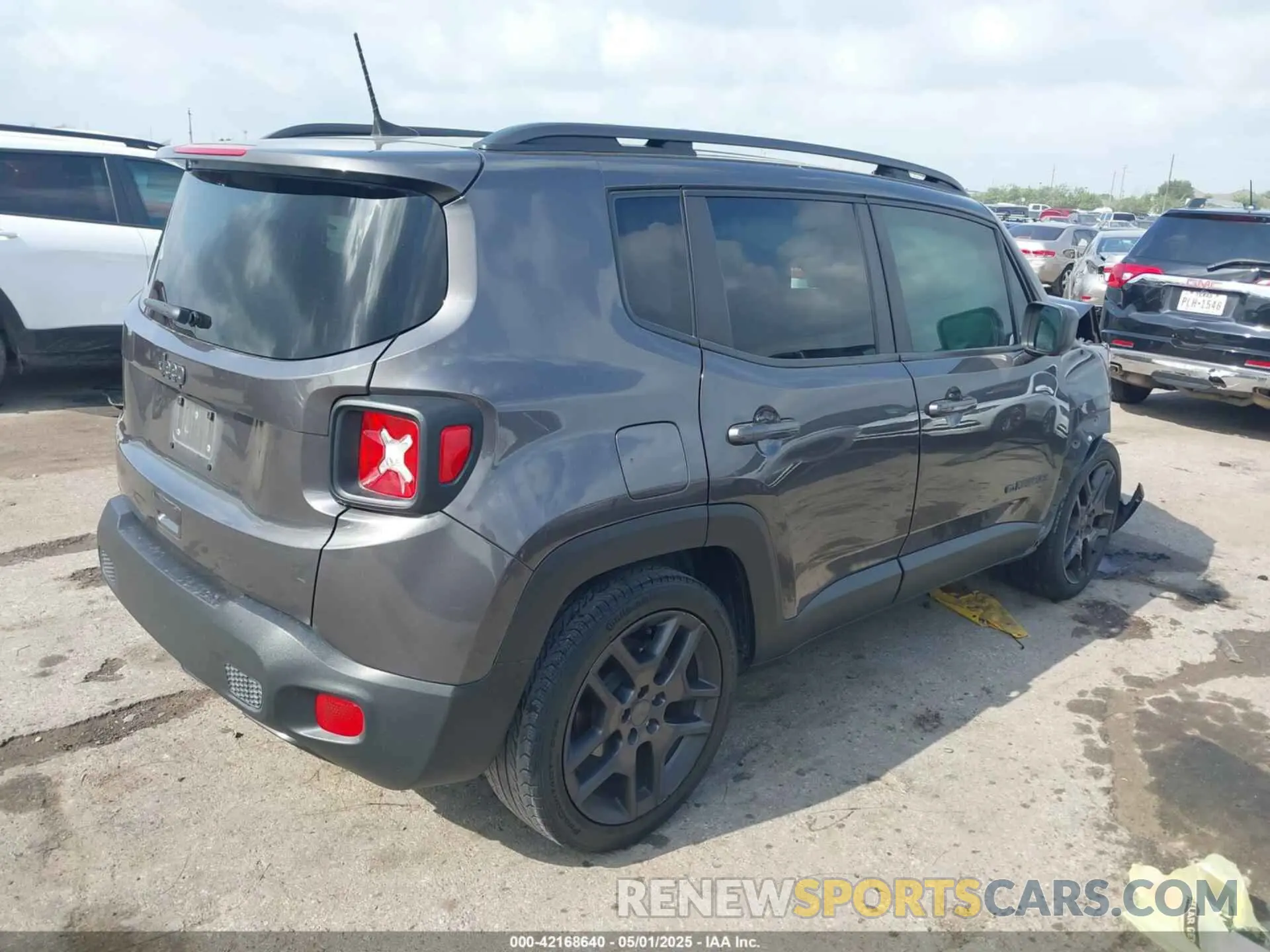 4 fotografías del automóvil dañado ZACNJCBB0MPM51753 JEEP RENEGADE 2021
