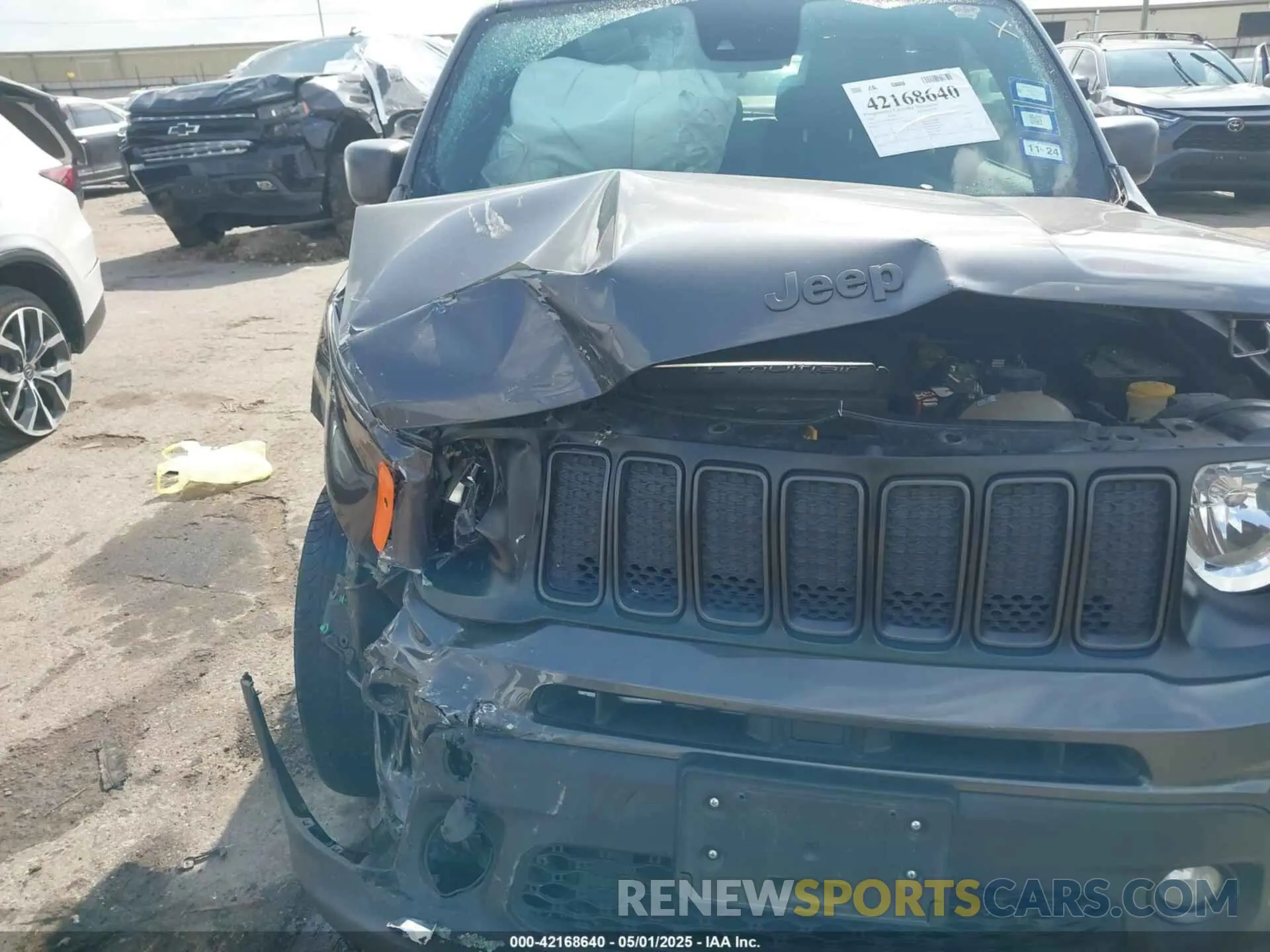 6 fotografías del automóvil dañado ZACNJCBB0MPM51753 JEEP RENEGADE 2021