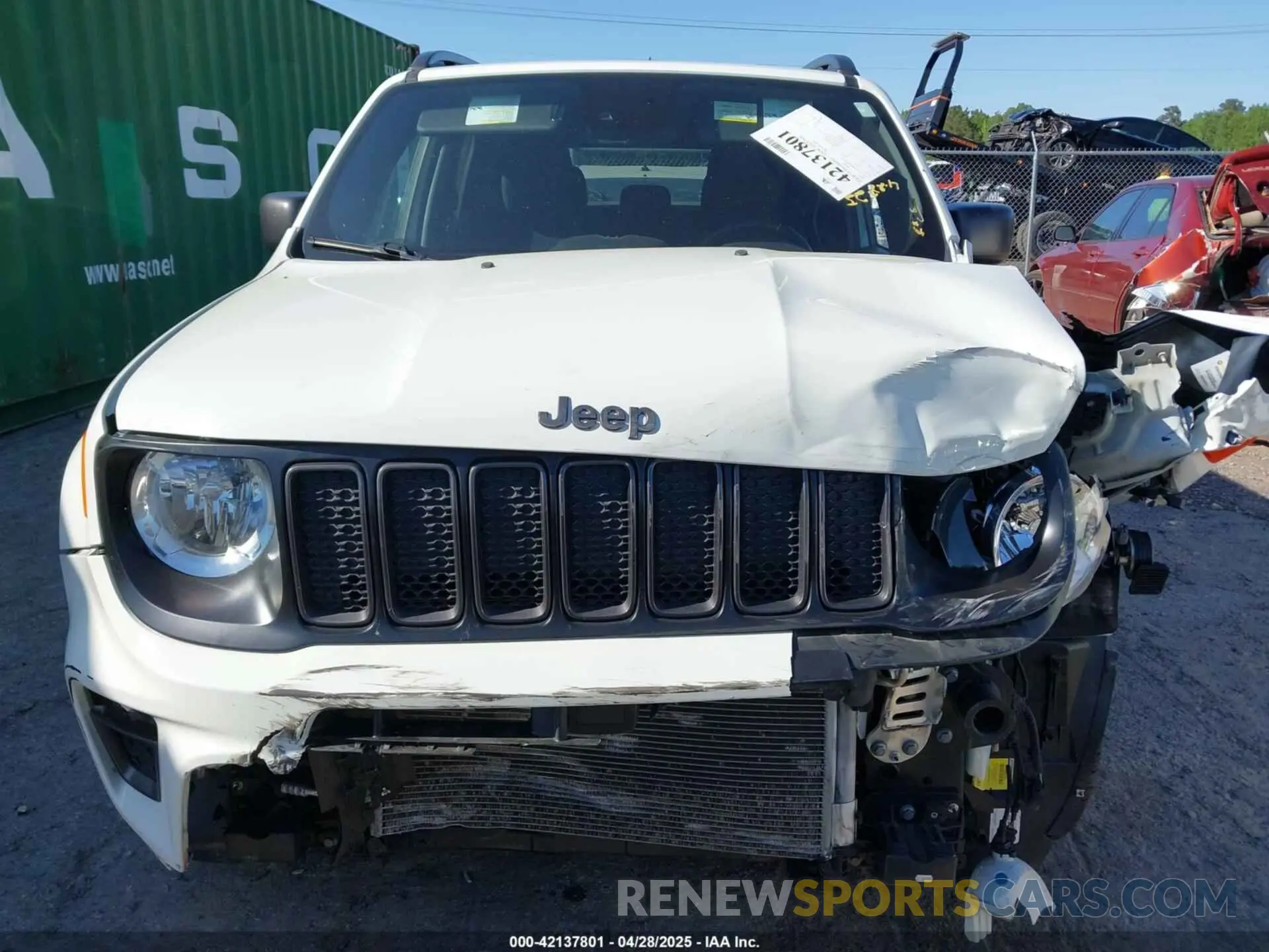 13 fotografías del automóvil dañado ZACNJCBB0MPM69573 JEEP RENEGADE 2021