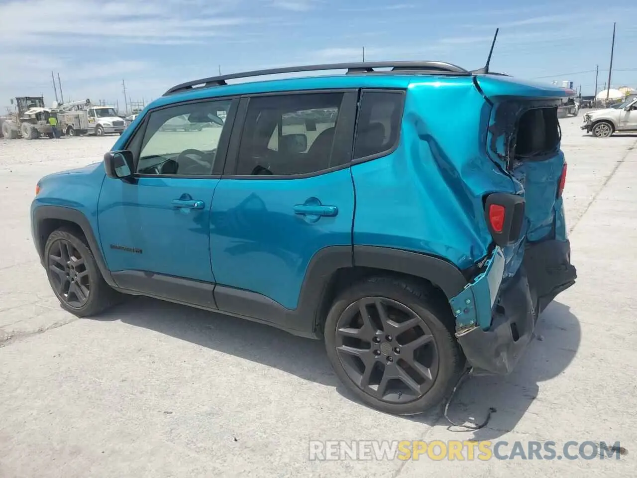 2 fotografías del automóvil dañado ZACNJCBB0MPN10266 JEEP RENEGADE 2021